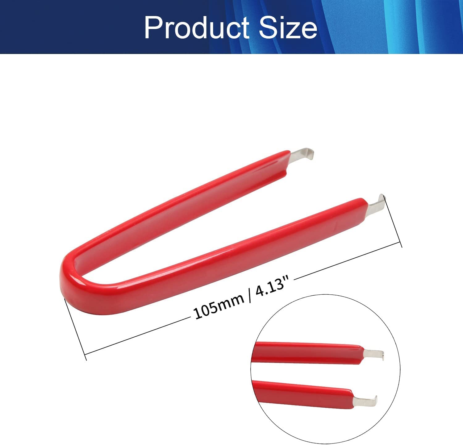 Anti-Static IC Puller Tool & Keycap Remover - 2-Piece Red Switch Extractor for Mechanical Keyboard DIY | Perfect for IC Chip Removal & Keyboard Maintenance