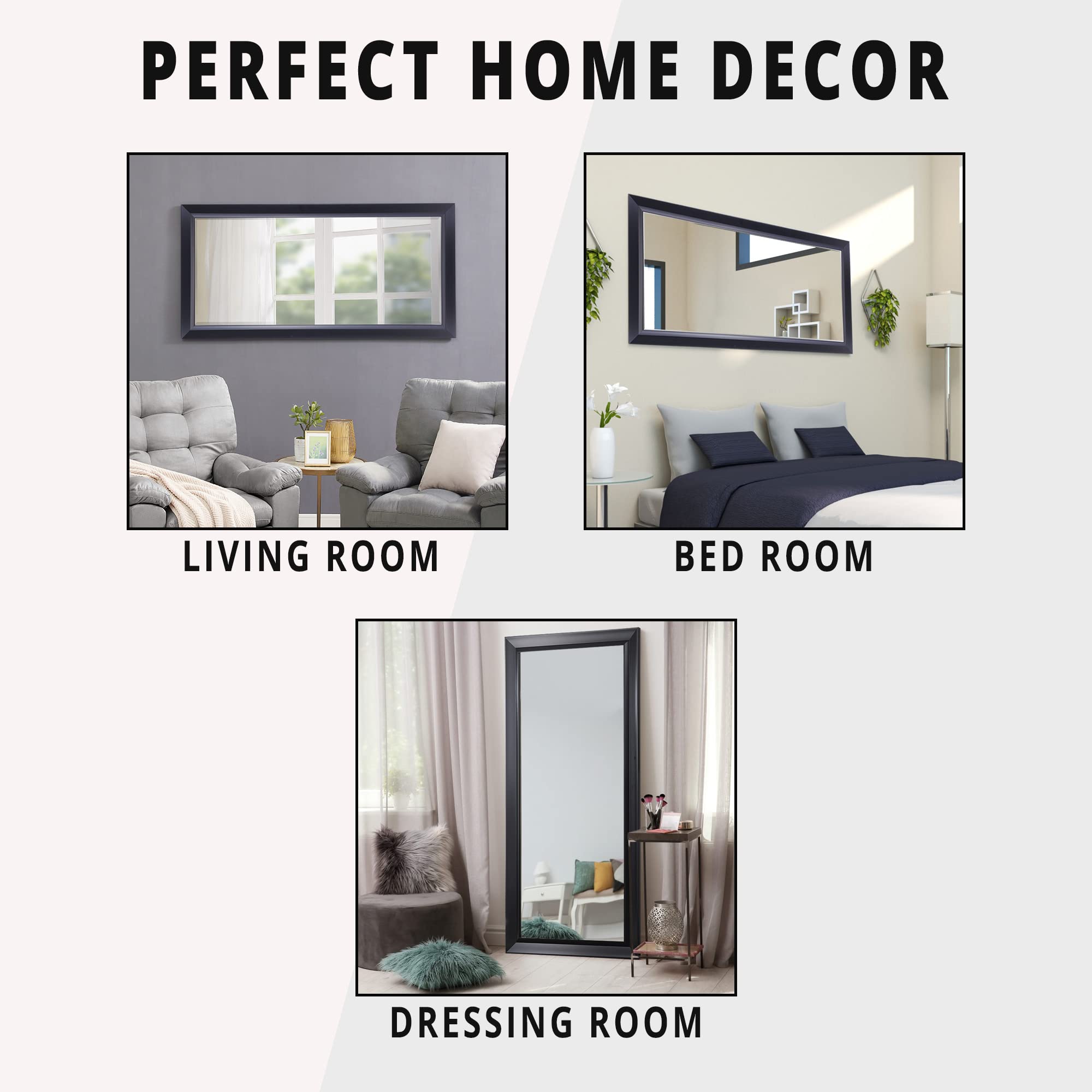 Extra Large Full Length Floor Mirror - 72