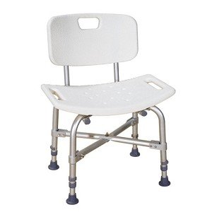 Sturdy Bath Bench with Back Support - 450 lbs Weight Capacity - Non-Slip Shower Seat for Elderly & Disabled - Ideal for Safe Bathing & Showering