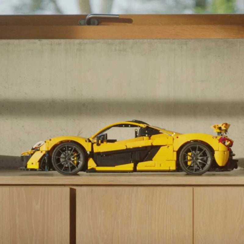 McLaren P1 1:8 Scale Model Car - 3893 Piece Building Block Set for Adults & Collectors - Perfect for Display, Gifts & Racing Enthusiasts