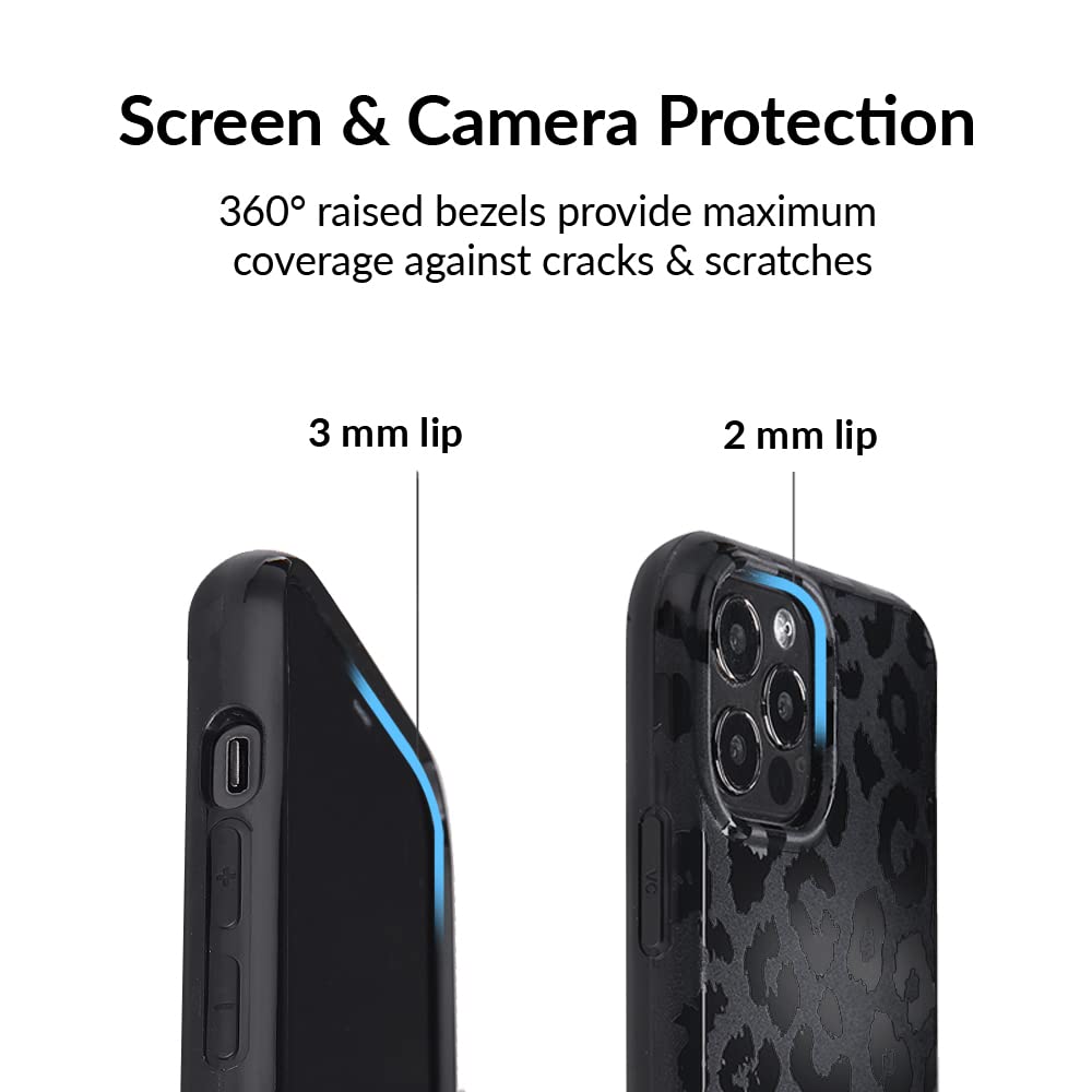 VELVET CAVIAR iPhone 11 Pro Max Case - Black Leopard Design | 8ft Drop Protection | Wireless Charging Compatible | Slim Protective Cover for Everyday Use & Outdoor Activities