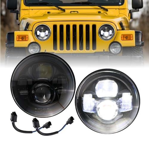 97-06 Wrangler 7” Round H6024 LED Proj Headlight