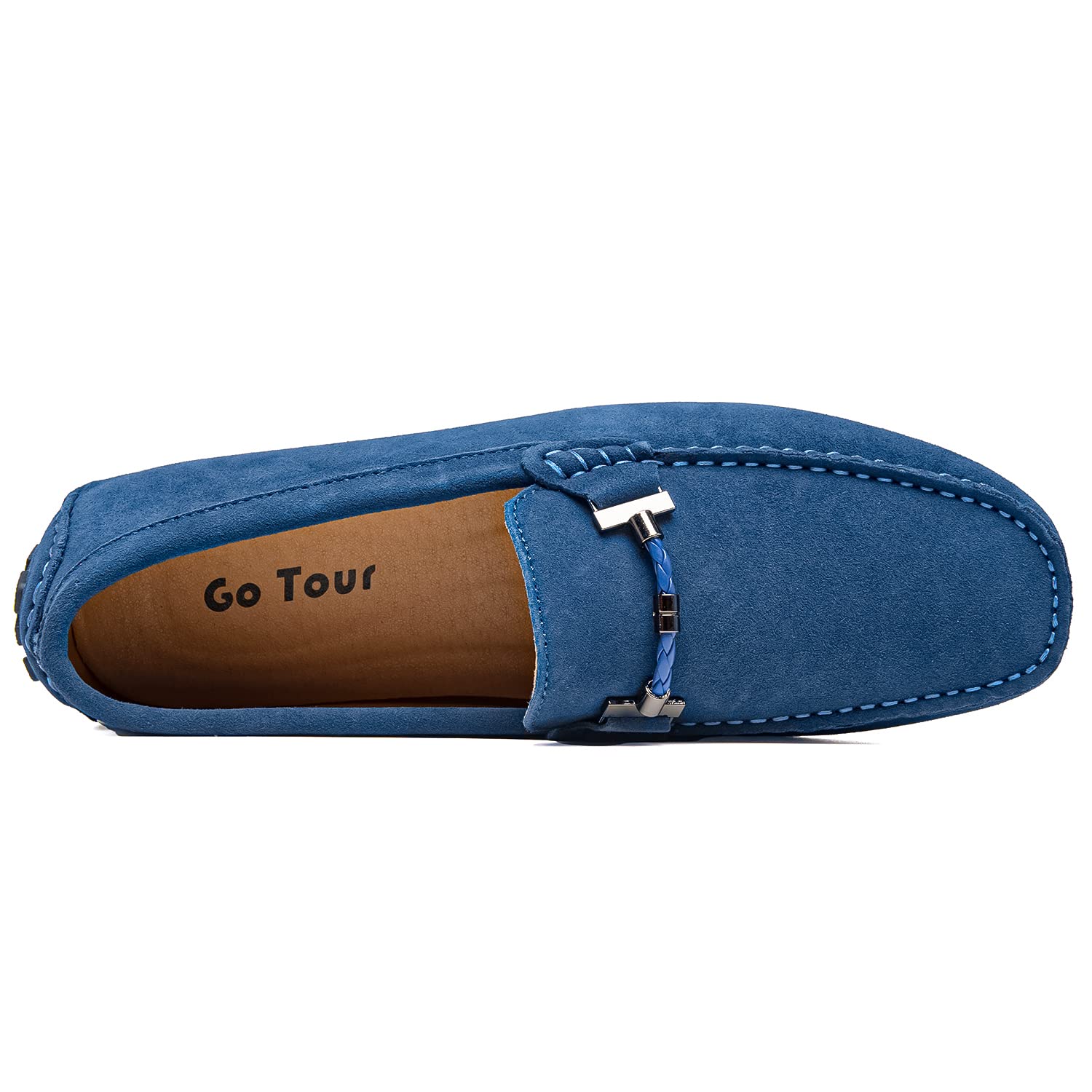 Go Tour Men's Penny Loafers - Comfortable Moccasin Driving Shoes & Slip-On Boat Shoes for Casual Wear | Perfect for Office, Travel & Outdoor Activities