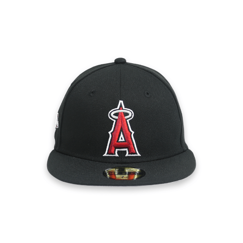 Los Angeles Angels 2002 World Series Black 59FIFTY Fitted Baseball Cap for Men - Official MLB Hat for Sports Fans & Casual Wear