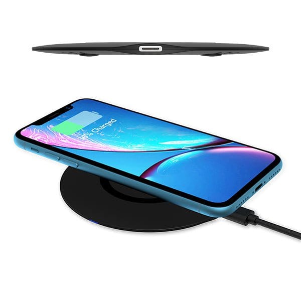 15W Fast Wireless Charging Pad - Qi Certified Charger for iPhone 15/14/13, Samsung Galaxy S23/S22 - Compact Wireless Charger Stand for Home, Office & Car Use