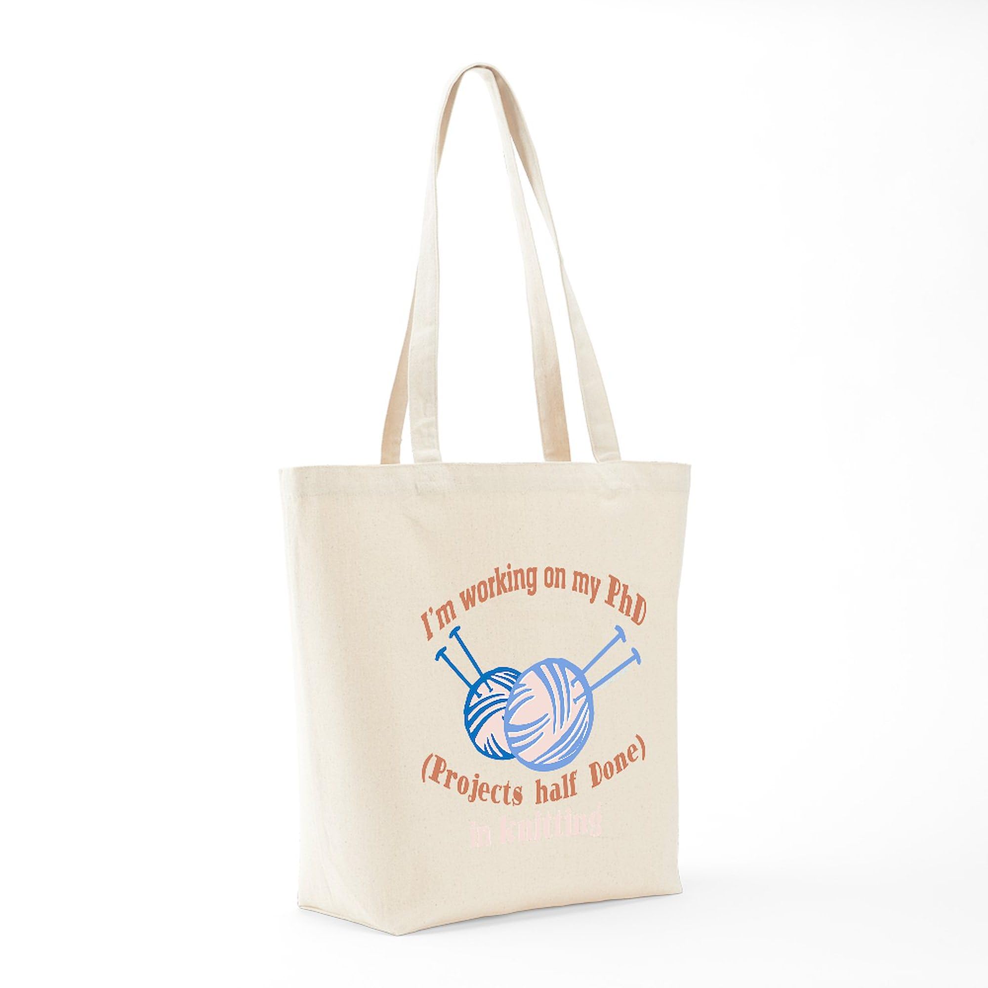PhD Student Tote Bag - Natural Canvas Reusable Shopping Bag for Work, School & Groceries | Eco-Friendly & Durable for Everyday Use