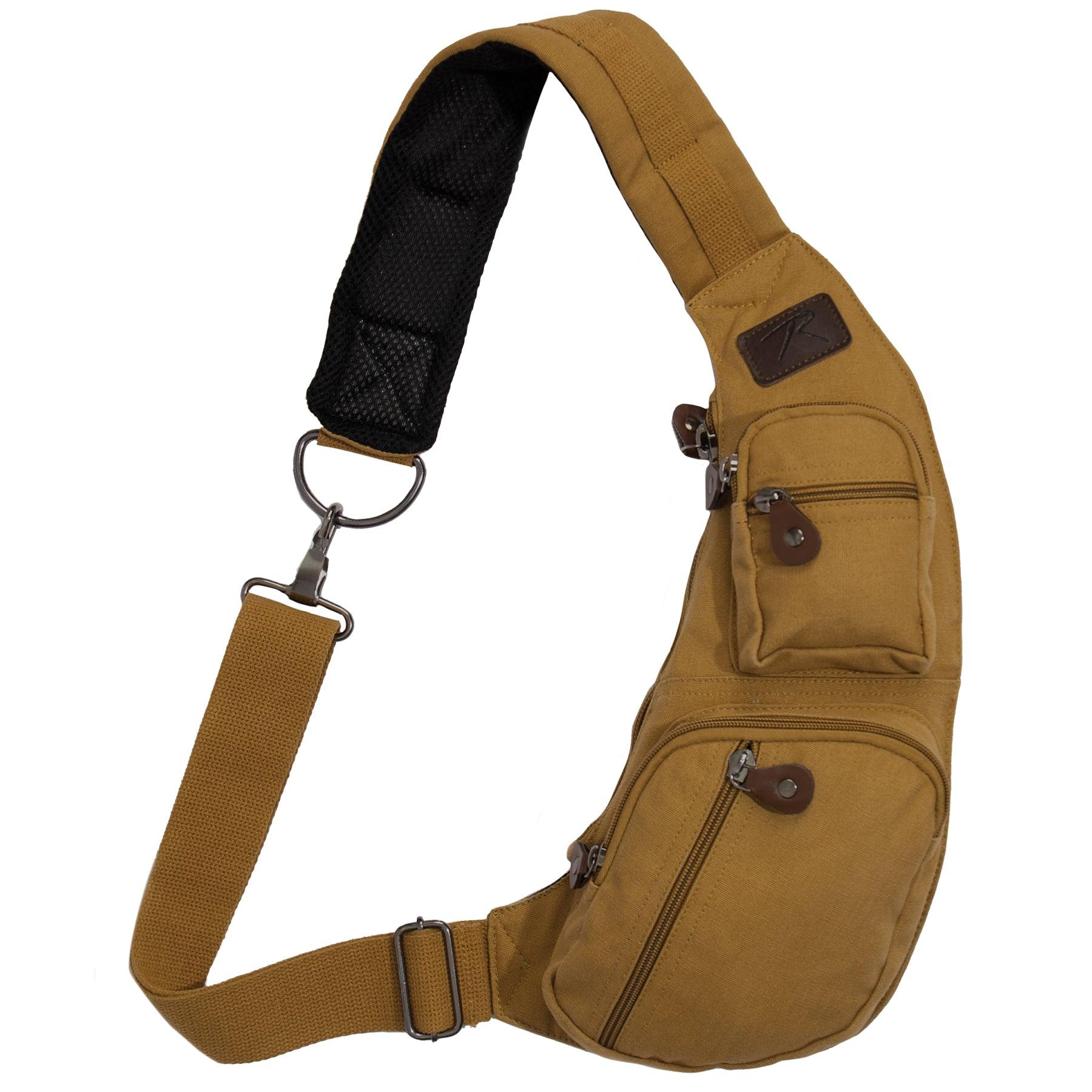Stylish Crossbody Canvas Sling Bag for Women & Men - Lightweight Durable Shoulder Bag for Travel, Shopping & Daily Use