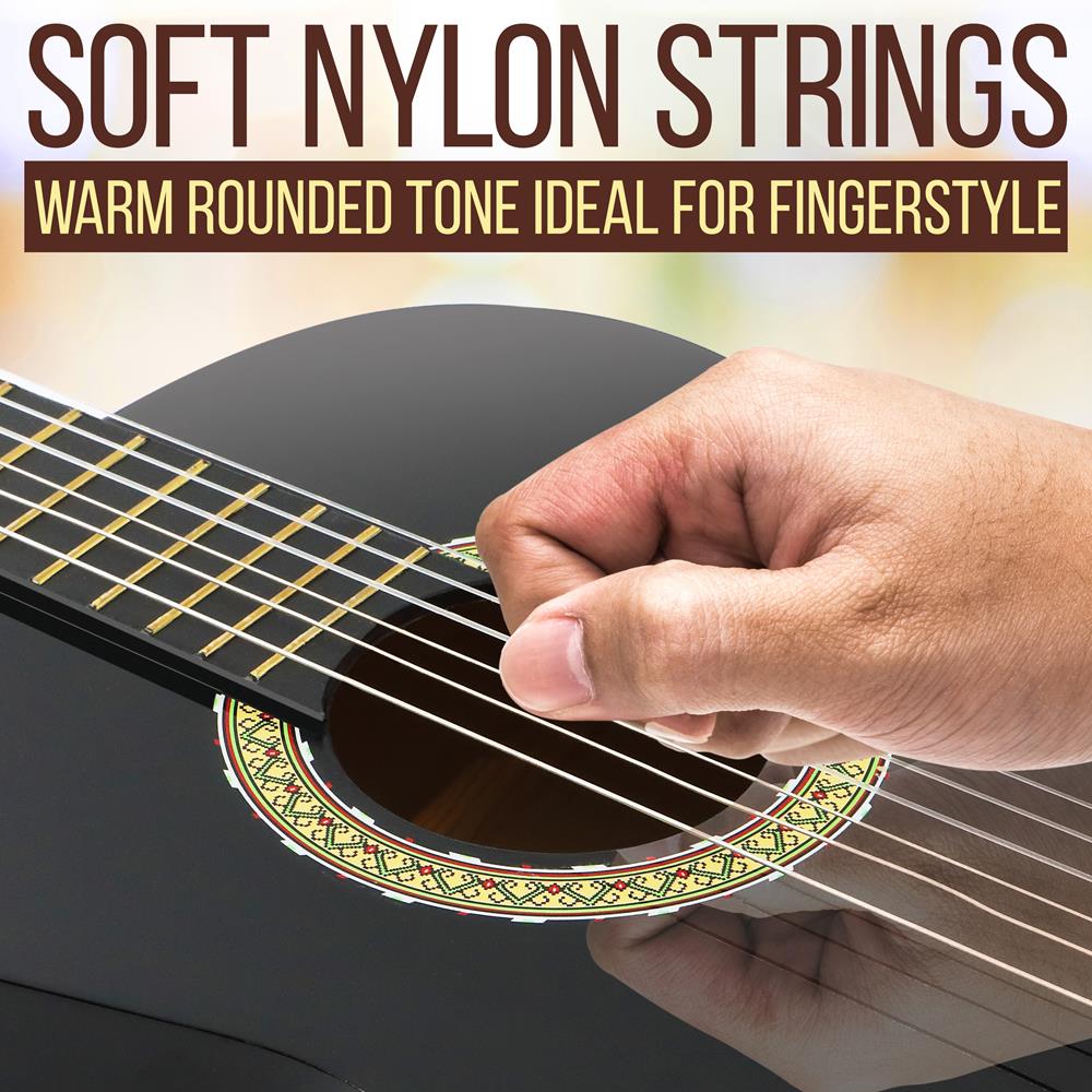 Classical Style 3/4 Scale Acoustic Guitar Kit for Beginners - Perfect for Kids, Students & Travel - DIY Guitar Building Project with All Necessary Parts