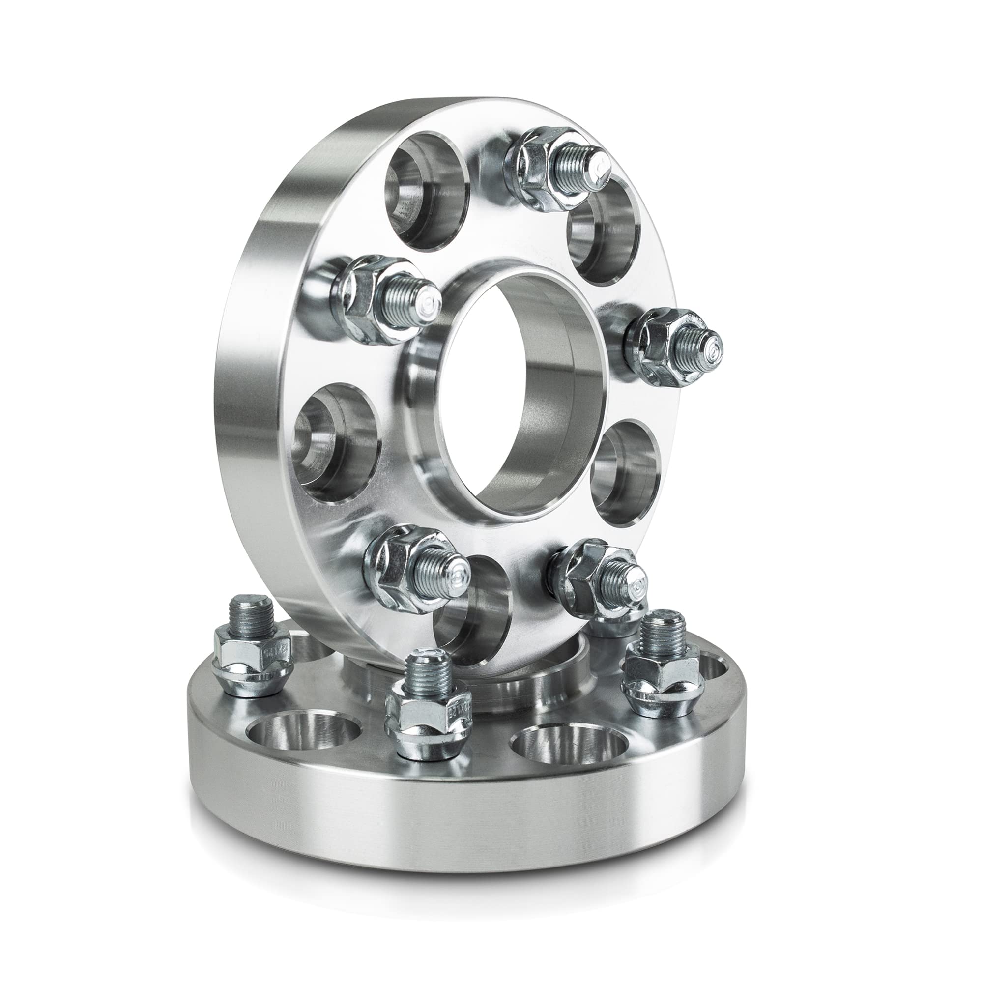 1 Inch (25mm) 5x100 Wheel Spacers Hubcentric - Compatible with PT Cruiser, Sunfire, Sebring, Grand Am, Cavalier, Century, Skylark & Strauts (Excluding RT) - 2pc Set 57.1mm M12x1.5 - Perfect for Enhanced Stance & Performance Upgrades