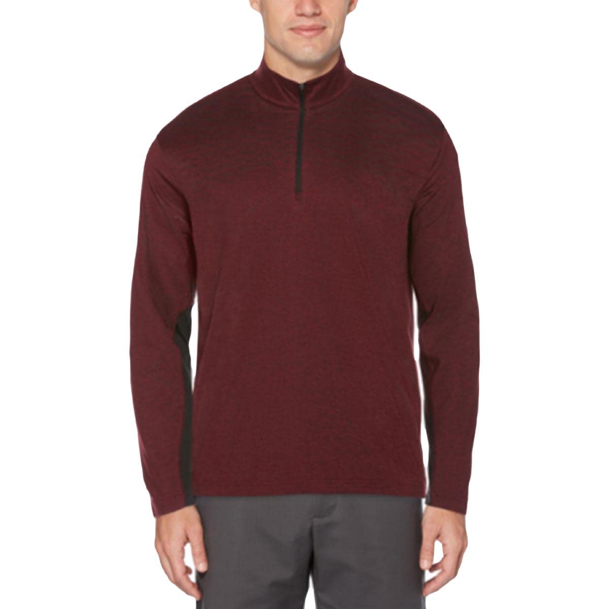 PGA Tour Men's 1/4 Zip Golf Jacket - Breathable Performance Pullover for Training & Course - Red XXL | Ideal for Golf Practice, Tournaments & Casual Wear