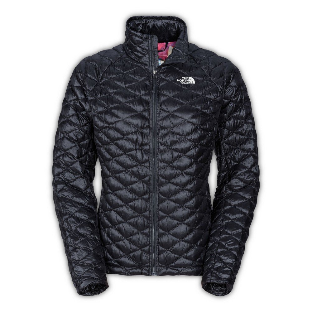 The North Face Women's ThermoBall Full Zip Jacket - Black Floral Print, XS | Lightweight Water-Resistant Winter Jacket for Hiking, Camping & Outdoor Activities