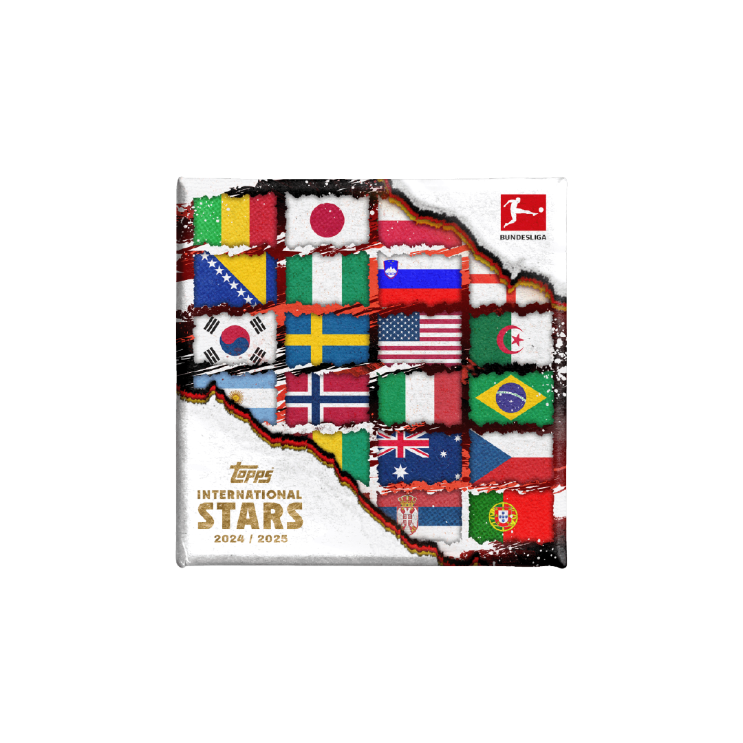 Topps Bundesliga International Stars 2024/25 Soccer Trading Cards - Collectible Football Player Cards for Fans & Collectors - Perfect for Trading, Gifting, and Display