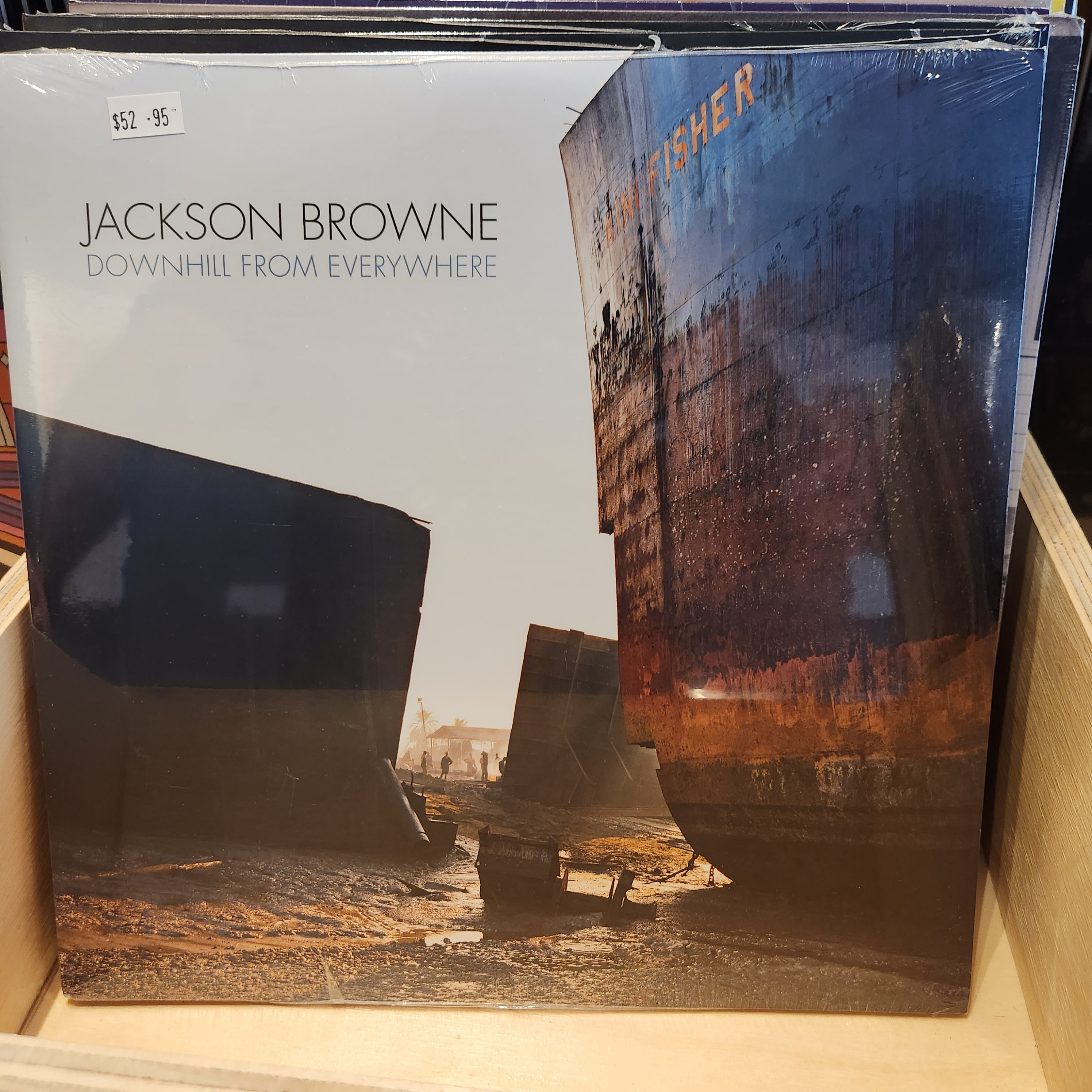 Jackson Browne - Downhill from Everywhere Vinyl LP Record | Folk Rock Music Album for Collectors & Audiophiles | Perfect for Home Listening & Gift Giving
