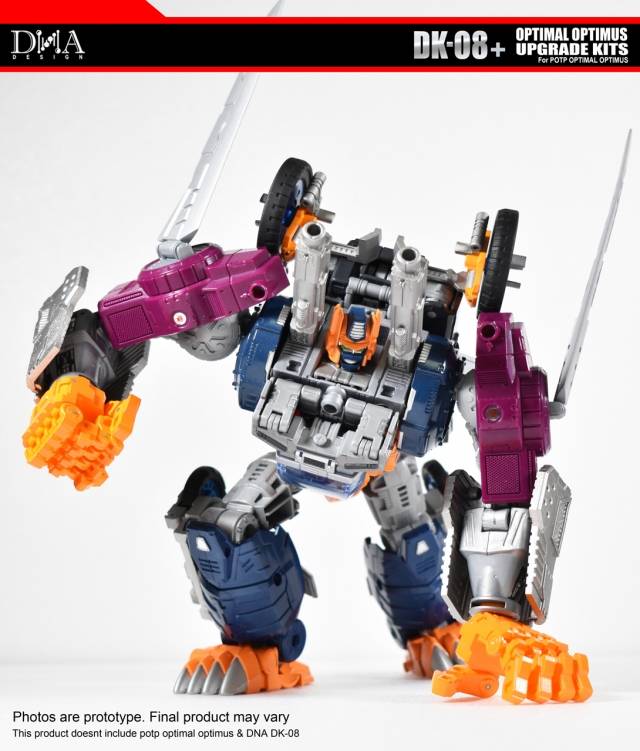DNA Design DK 08+ Upgrade Kit for Power of the Primes Optimal Optimus - Transformers Toy Enhancement Accessories for Collectors - Perfect for Display & Customization