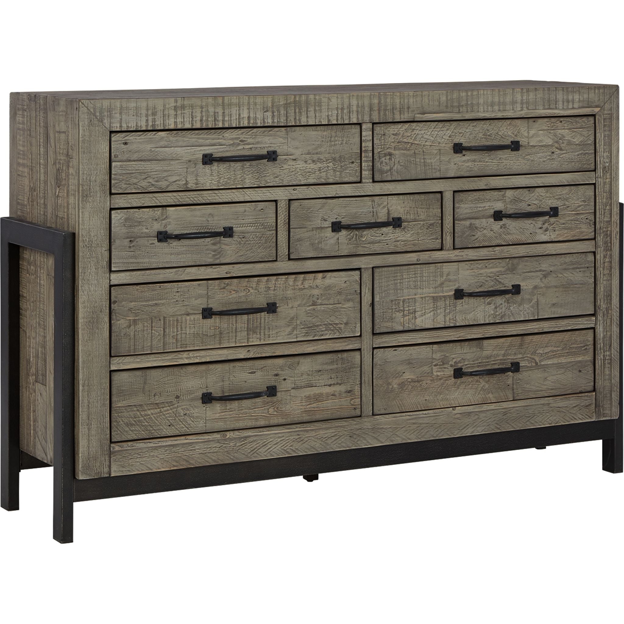 Brennagan Dresser - Modern Gray Wooden Chest of Drawers for Bedroom & Living Room Storage | Stylish & Functional Furniture Organizer