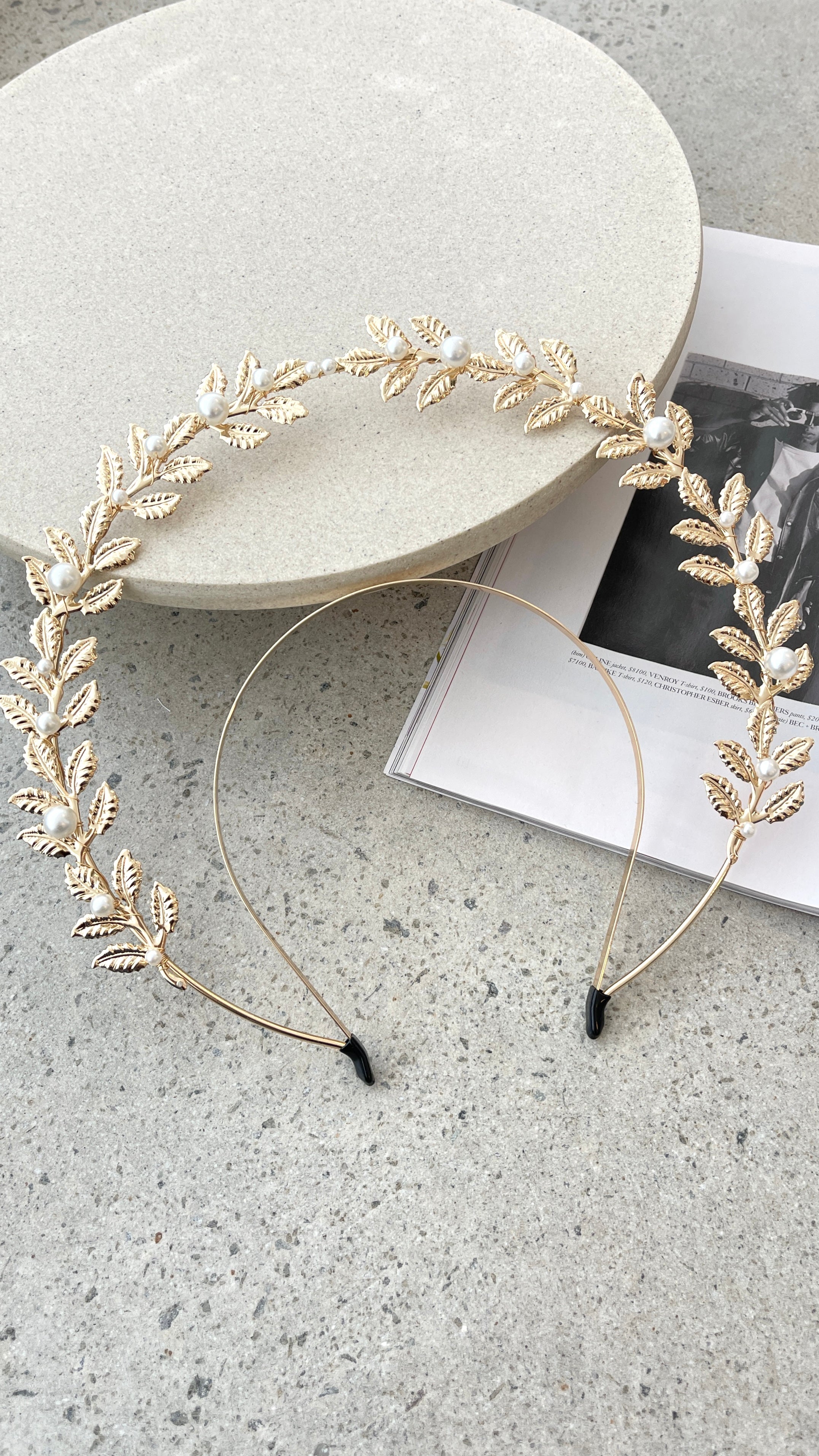 Juliet Halo Headband - Elegant Gold Hair Accessory for Women | Perfect for Weddings, Parties & Special Occasions