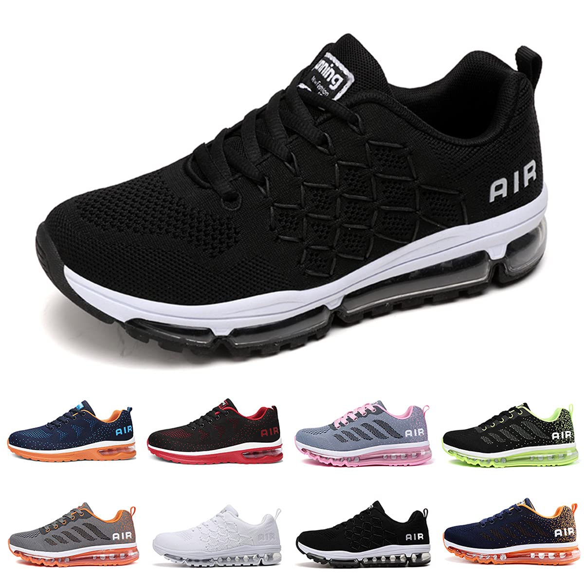 Frysen Men's Non-Slip Gym Sneakers - Lightweight Breathable Athletic Running Walking Tennis Shoes for Men - US 6.5-11 EU 39-46 - Perfect for Workouts, Jogging & Casual Wear