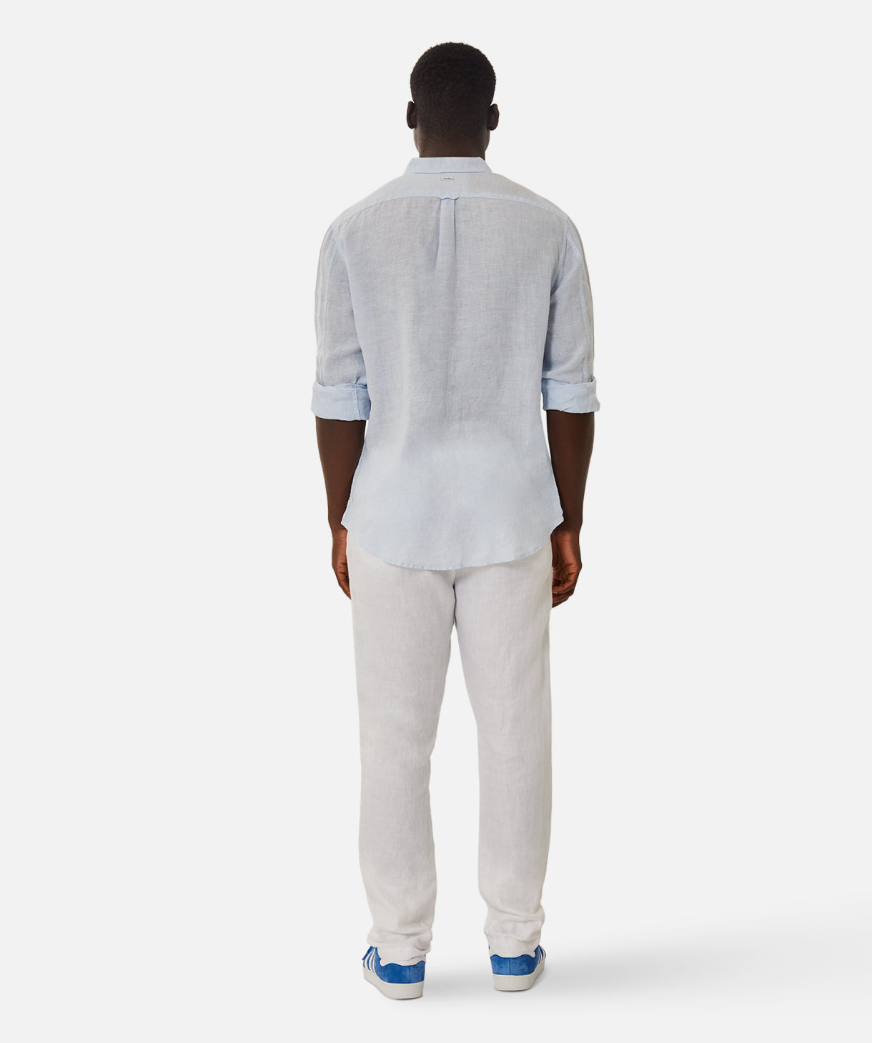 Premium Tennyson Linen Long Sleeve Shirt for Men - Breathable Sky Blue Button Down Shirt - Perfect for Casual Wear, Office & Summer Outfits