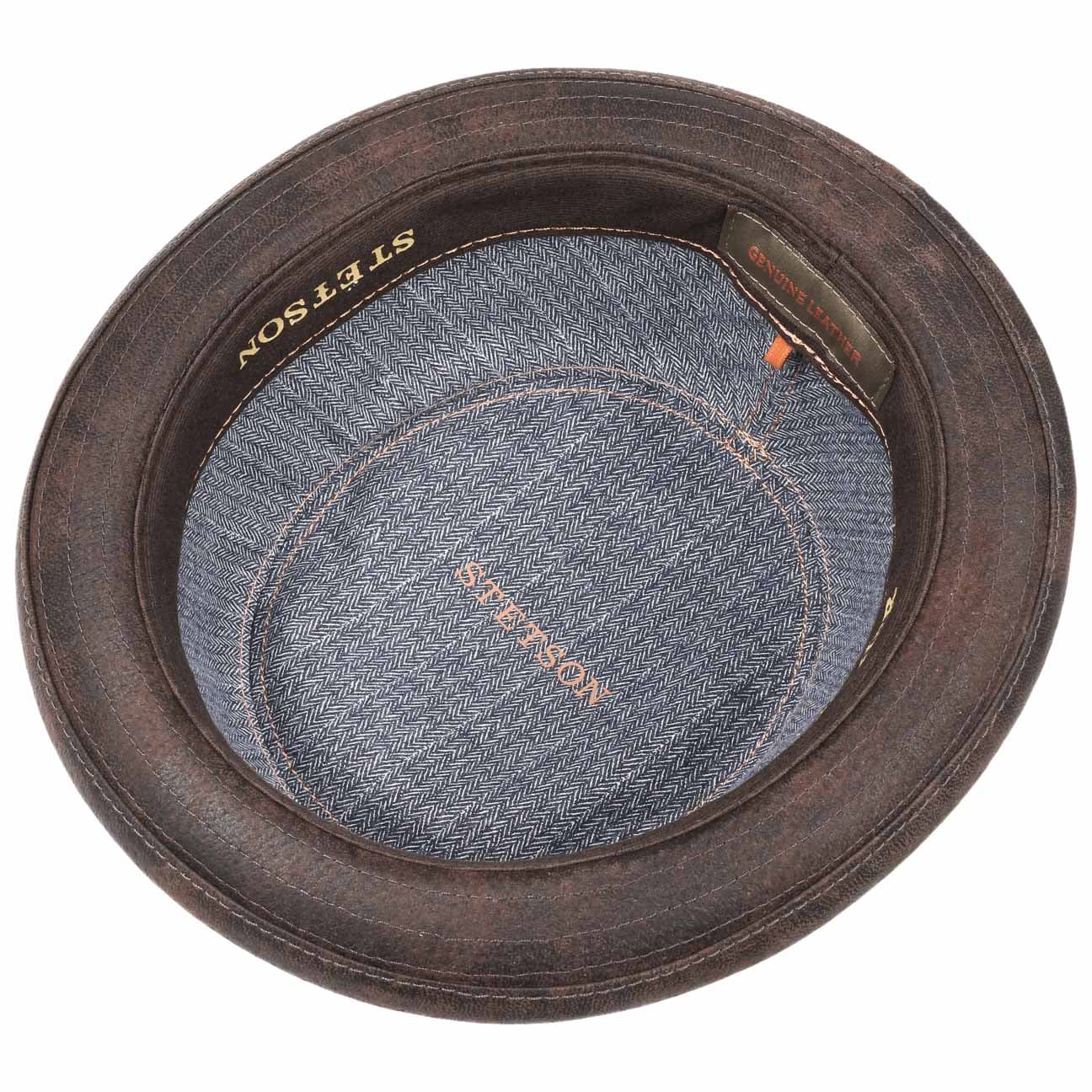 Stetson Pennsylvania Pigskin Leather Hat for Men – Stylish Cowboy Hat for Outdoor, Rodeo, and Western Fashion