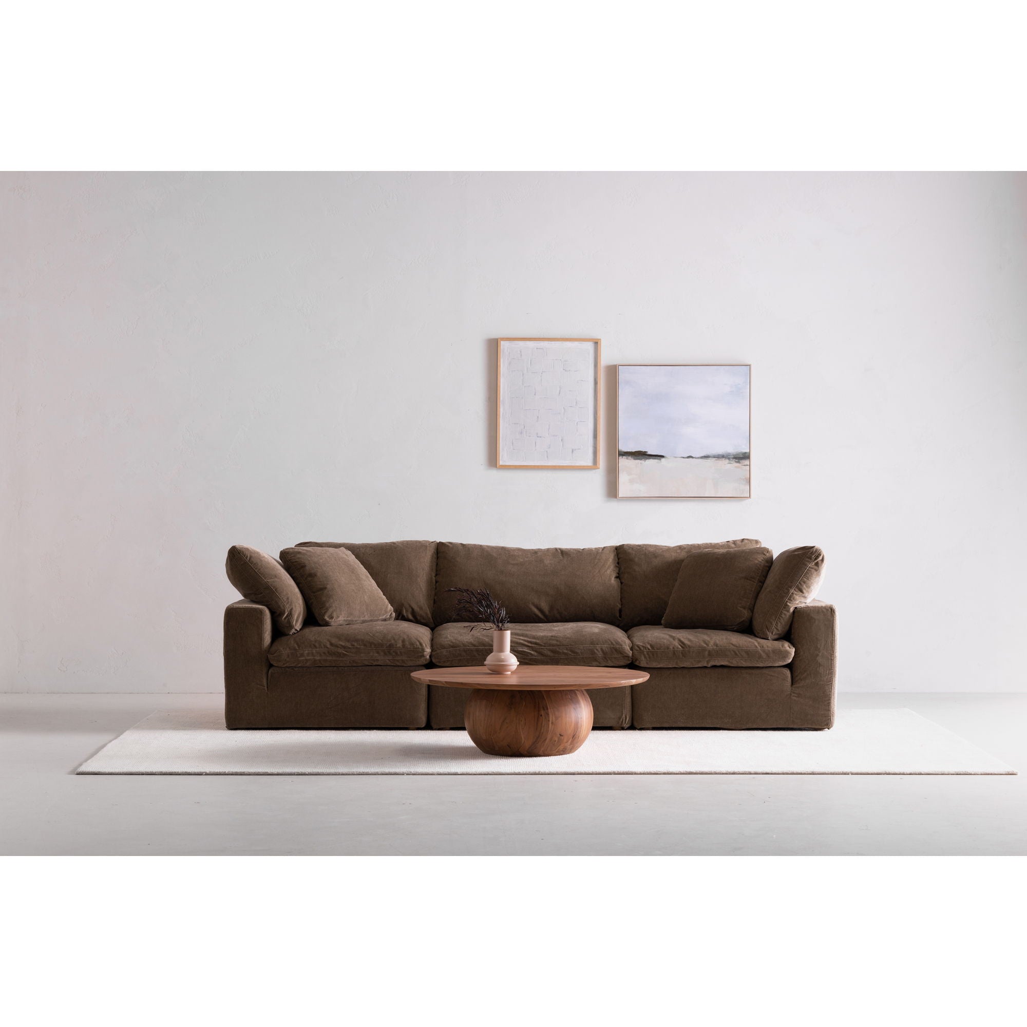 Bradbury Large Coffee Table in Natural Wood Finish - Perfect for Living Room, Lounge & Office Decor