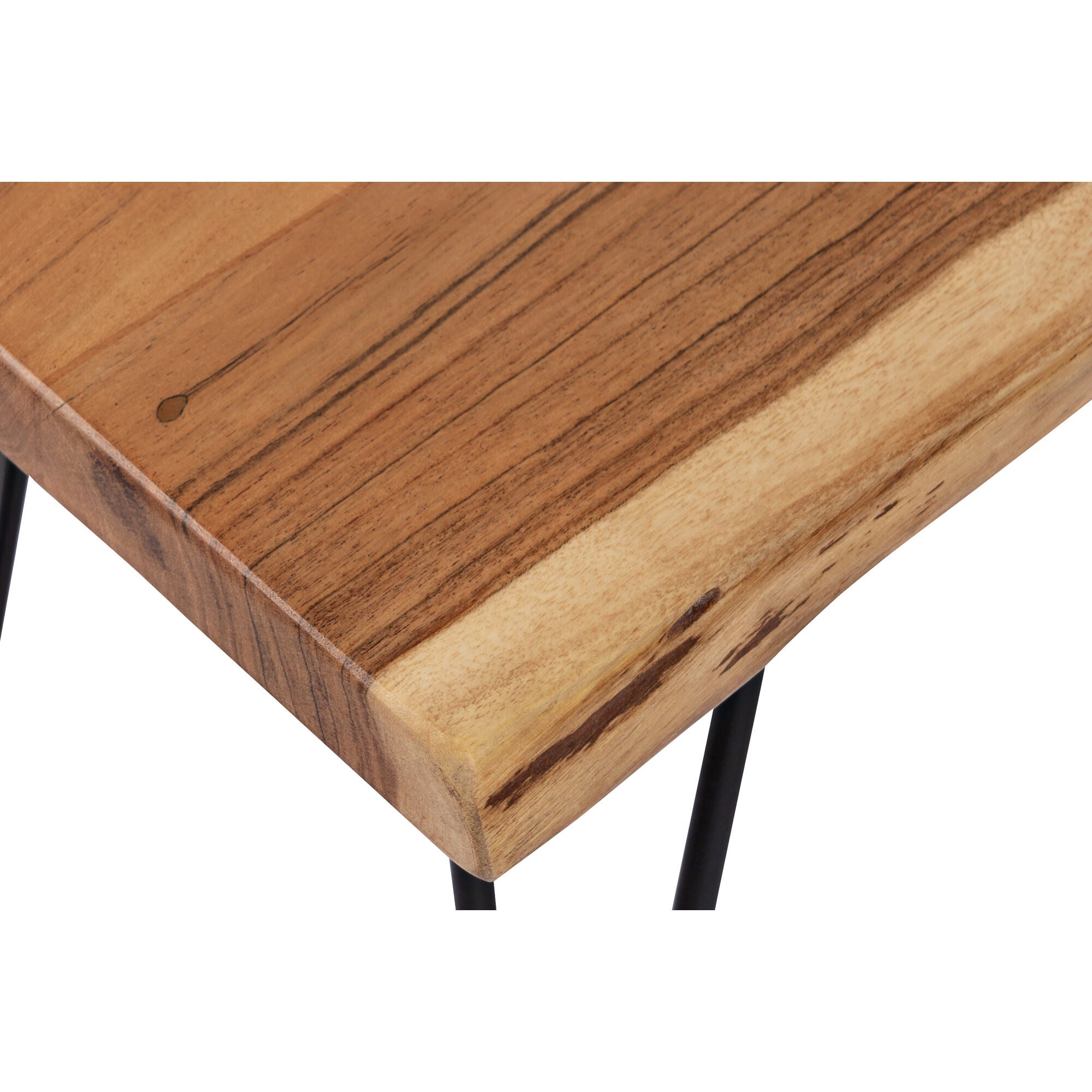 Nature's Edge 70 Inch Wooden Bench - Solid Hardwood Outdoor Garden Bench for Patio, Deck, Backyard & Porch - Perfect for Relaxing, Entertaining & Outdoor Decor