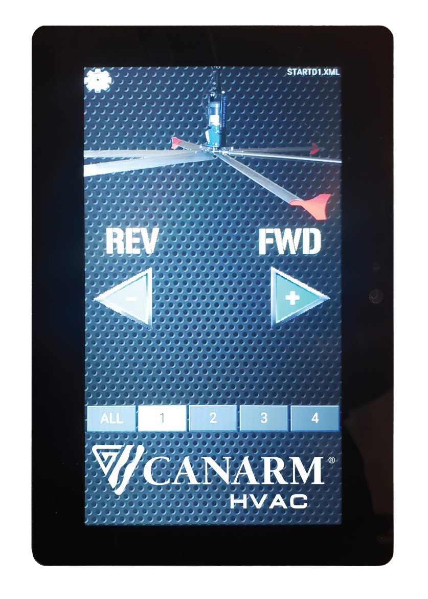 Canarm Touch ‘N’ Go 7-Inch Digital Touch Screen Multi Fan Controller - Smart Home HVAC Control for Bedroom, Office & Living Room
