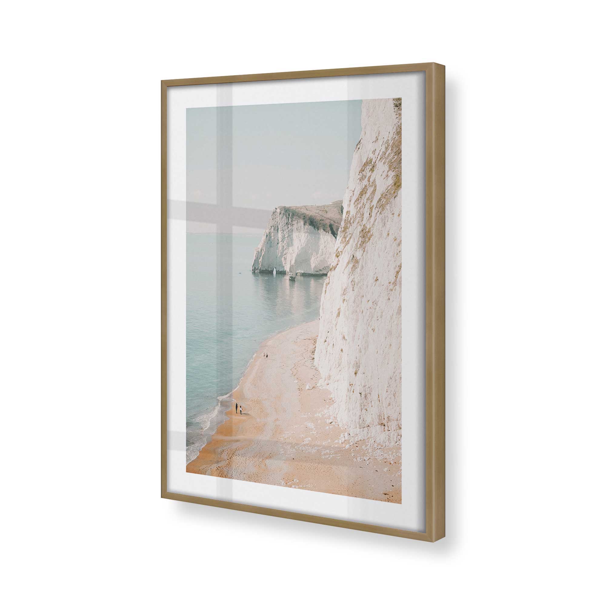 Coastal Cliffside Walk Print - Stunning Beach Landscape Wall Art for Home & Office Decor | Perfect for Living Room, Bedroom, or Gift