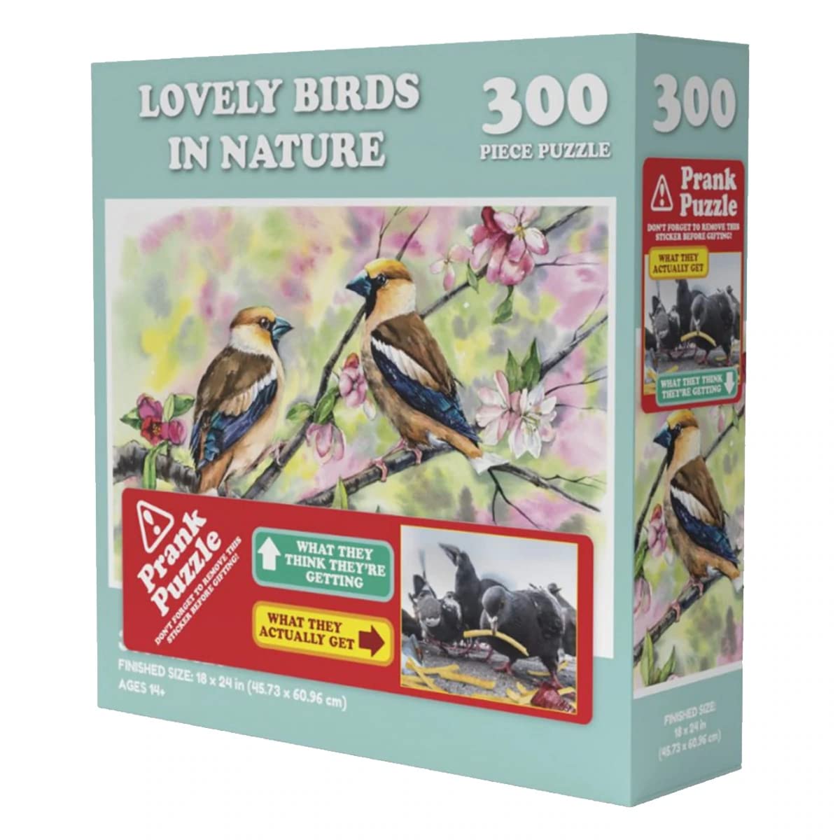 Wilder Games Lovely Birds Prank Puzzle - 300 Piece Jigsaw Puzzle for Adults & Teens | Fun Family Game Night Activity | Stress Relief & Brain Teaser Challenge