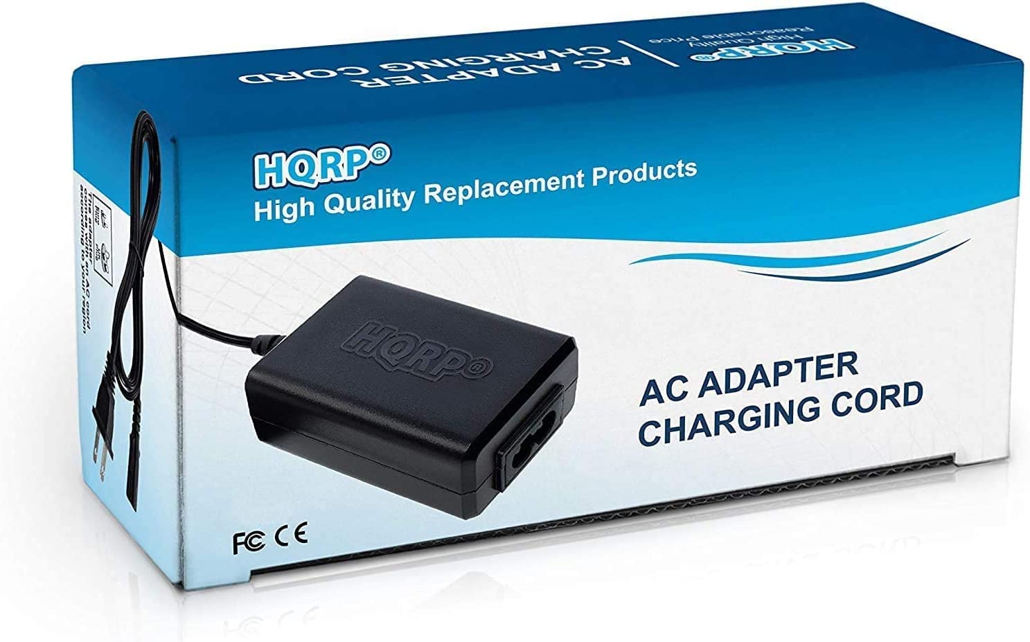 HQRP AC Adapter & Power Supply Charger Compatible with JVC GZ-V500 GZ-HM670 GZ-R10 GZ-R30 GZ-R70 Camcorder Models - Perfect for Travel, Home Videos & Professional Recording