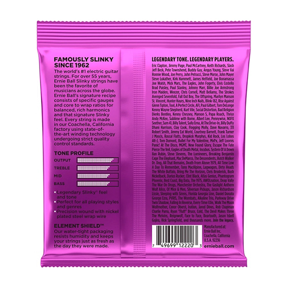 Ernie Ball 2220 Power Slinky Nickel Wound Electric Guitar Strings - 11-48 Gauge for Rock, Metal & Heavy Playing - Perfect for Live Performances & Studio Recording