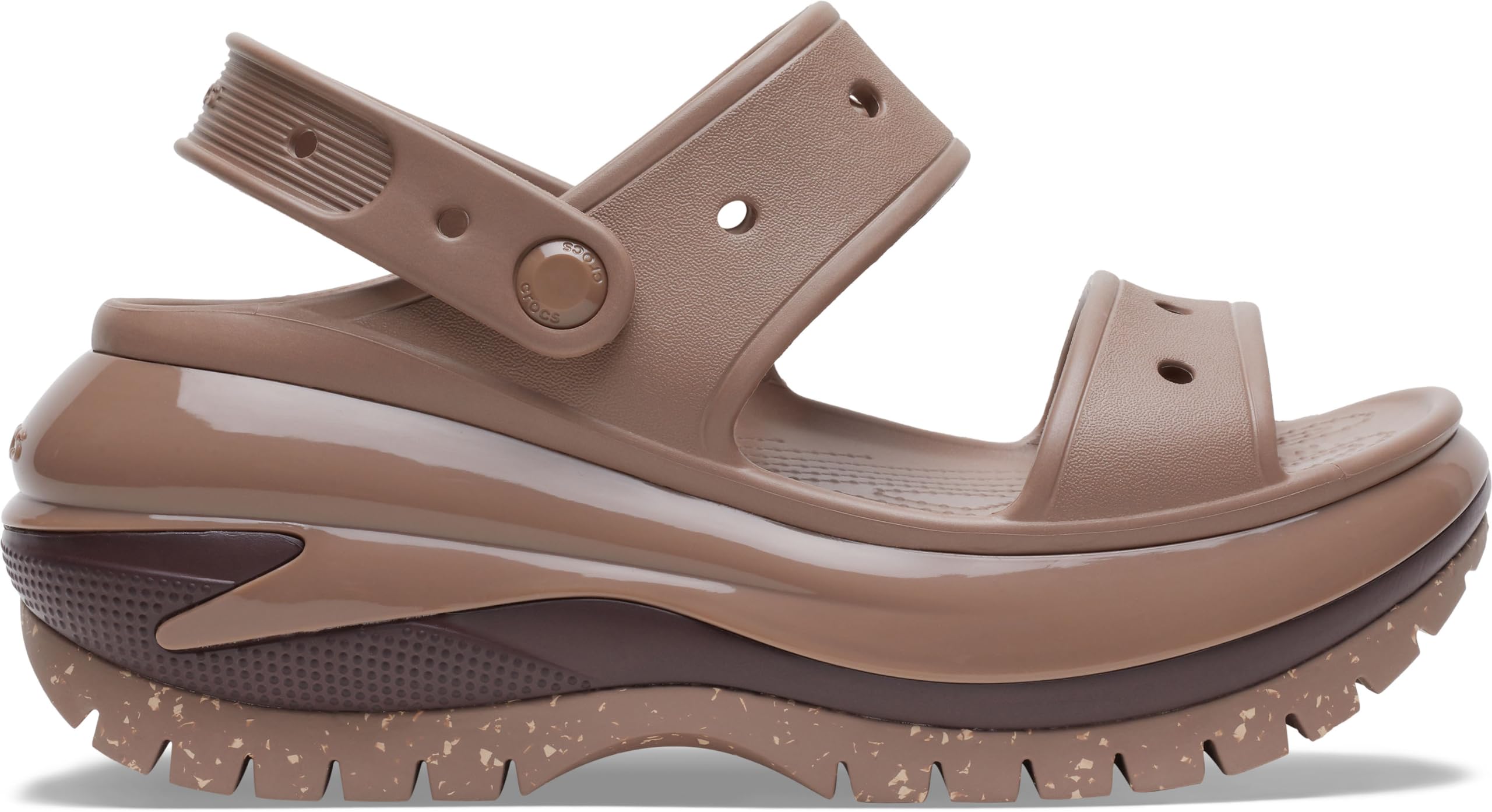 Crocs Unisex Classic Mega Crush Platform Sandals Wedge - Comfortable & Stylish Waterproof Shoes for Men & Women - Perfect for Beach, Pool, Outdoor & Casual Wear