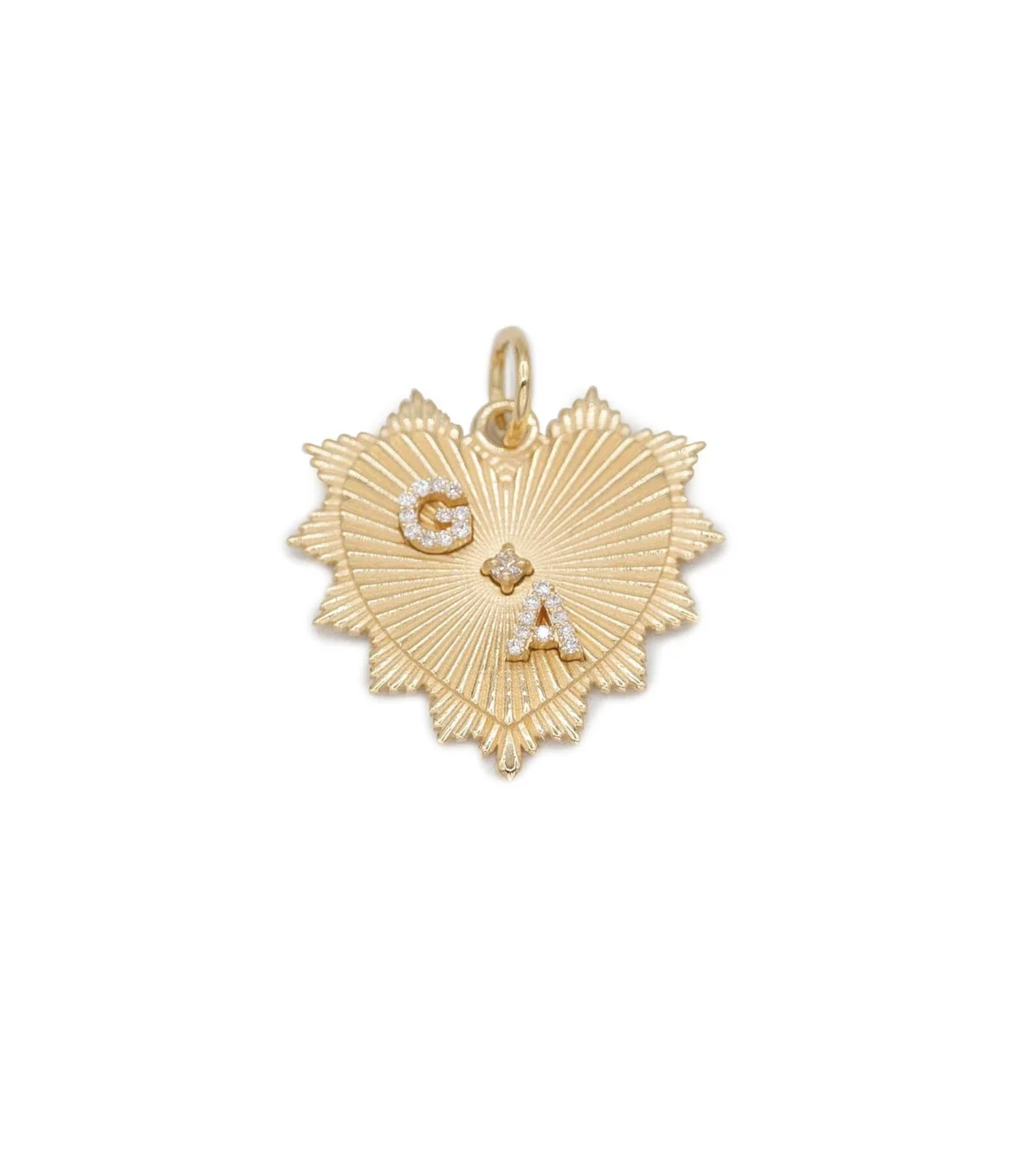 Custom Radiating Heart Pendant Necklace - Medium Size Stainless Steel Medallion for Women & Men | Perfect for Valentine's Day Gifts, Anniversary Presents & Everyday Jewelry