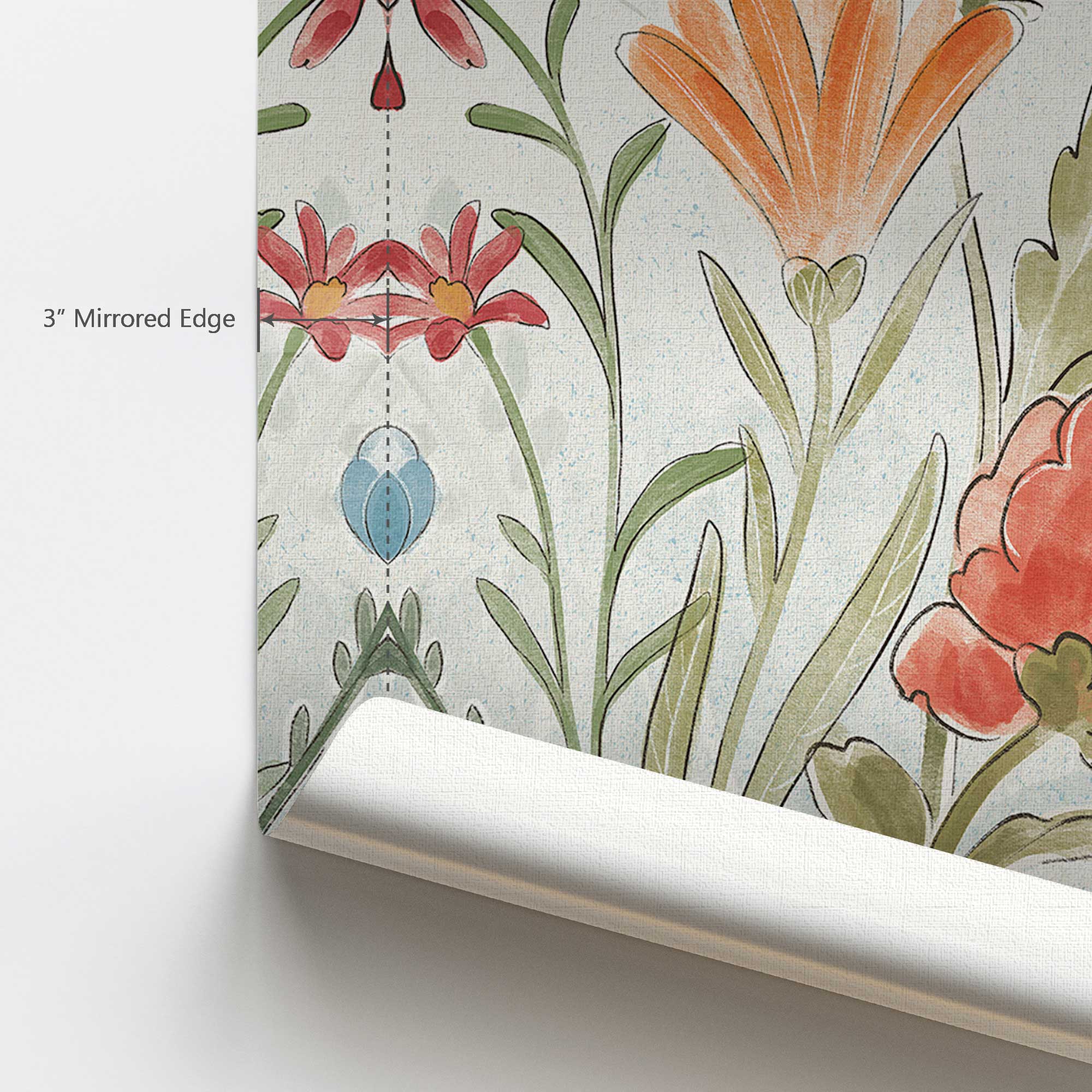 Garden Melody in Bloom III - Floral Canvas Wall Art Print for Home & Office Decor | Perfect for Living Room, Bedroom, or Gift