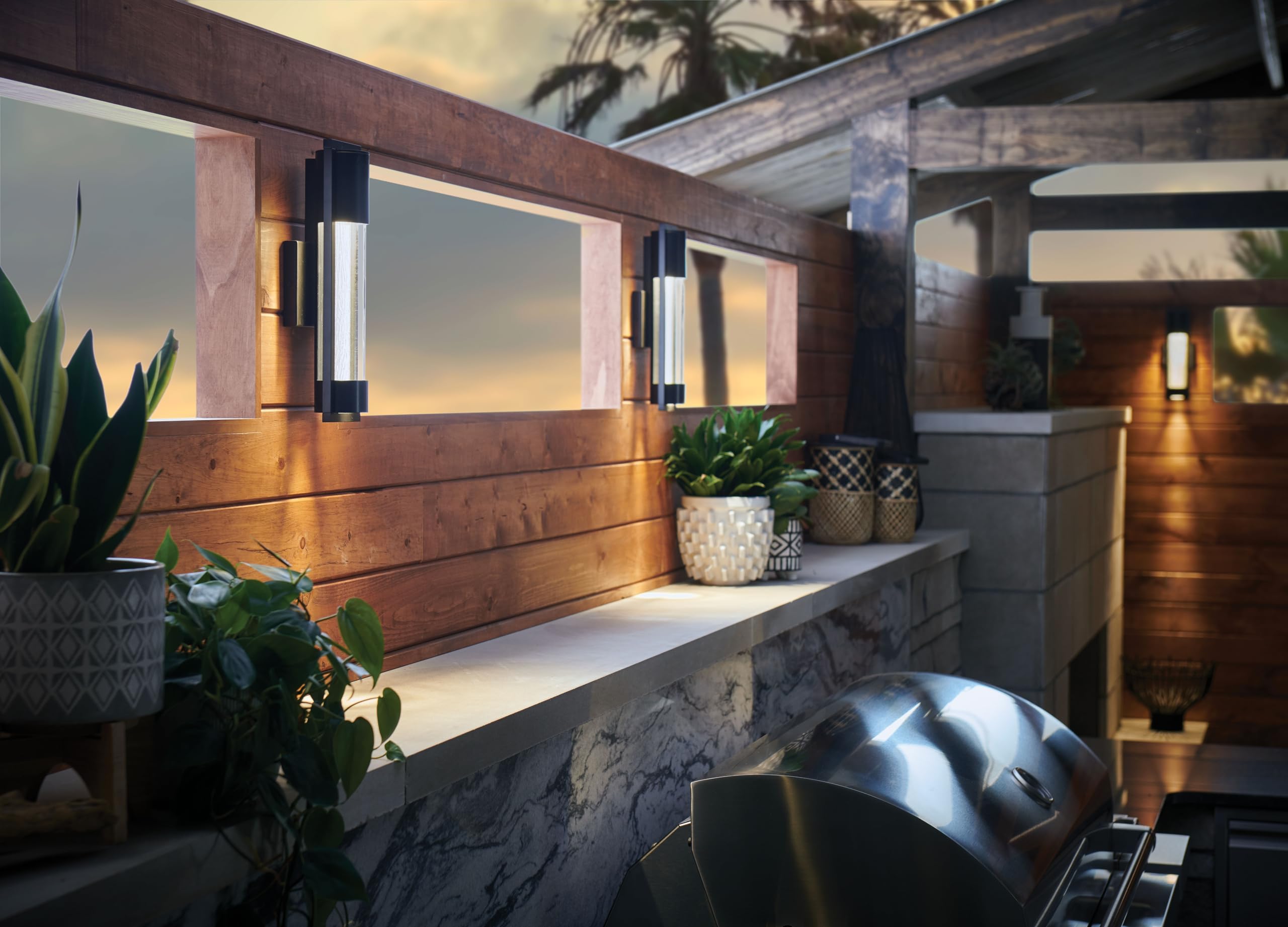 Hinkley Mist 1224SK Medium Outdoor Wall Mount Lantern Light - Modern Minimalist Sconce, Solid Aluminum Construction, Dark Sky & ADA Compliant - Satin Black Finish for Porch, Patio, and Entryway Lighting