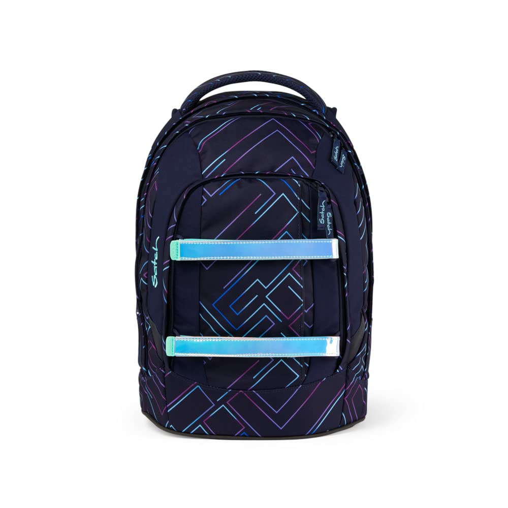 Satch Pack Laser Backpack for Kids & Teens - Unisex Violet (Morado) School Backpack, Lightweight Durable Daypack for School, Travel & Outdoor Activities