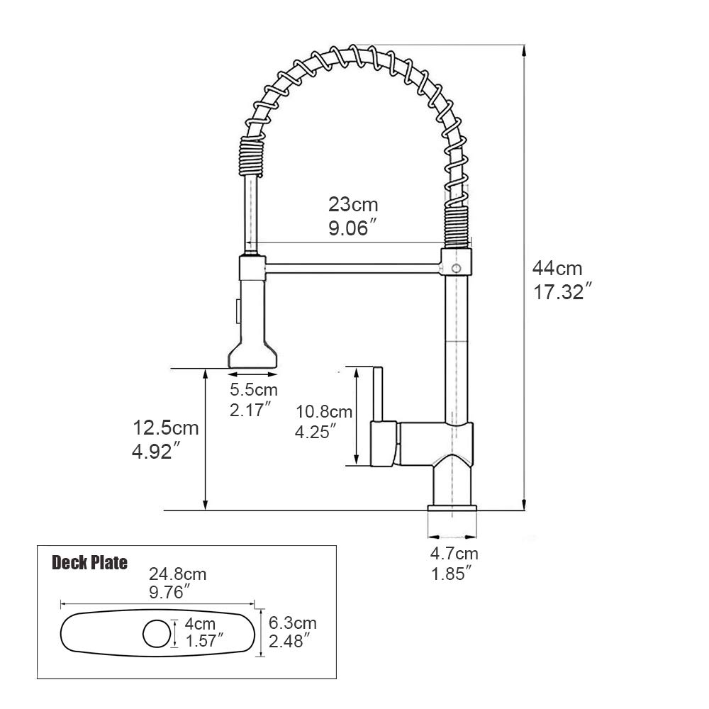 Hoimpro High Arc Brushed Nickel Spring Kitchen Faucet with Pull Down Sprayer - 3 Function Single Handle Laundry Faucet for RV, Home & Commercial Use - Durable Brass Construction (Single or 3 Hole Installation) - Perfect for Modern Kitchens, Camper Sinks & Utility Rooms