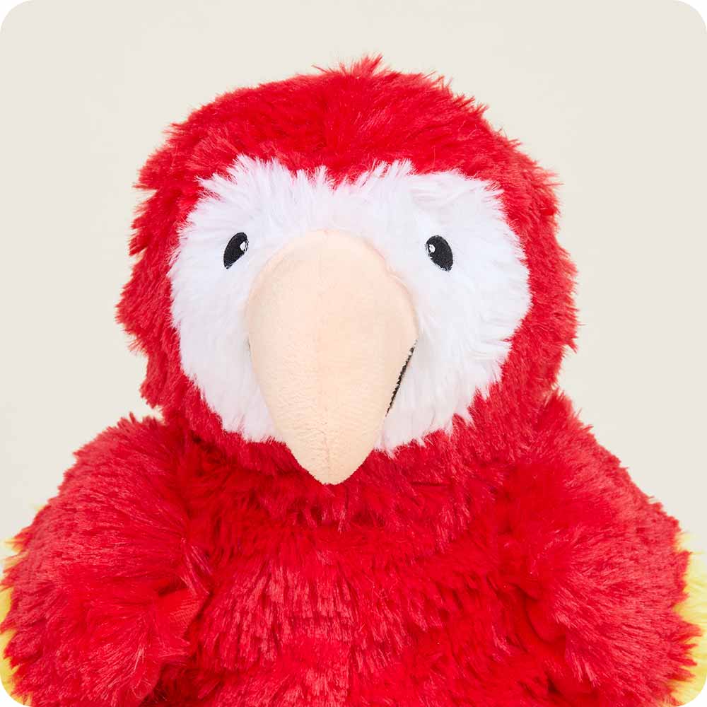 Parrot Warmies - Soft Plush Microwaveable Heating Pad for Pain Relief & Comfort - Perfect for Kids, Adults & Pets - Use for Cramps, Stress & Relaxation