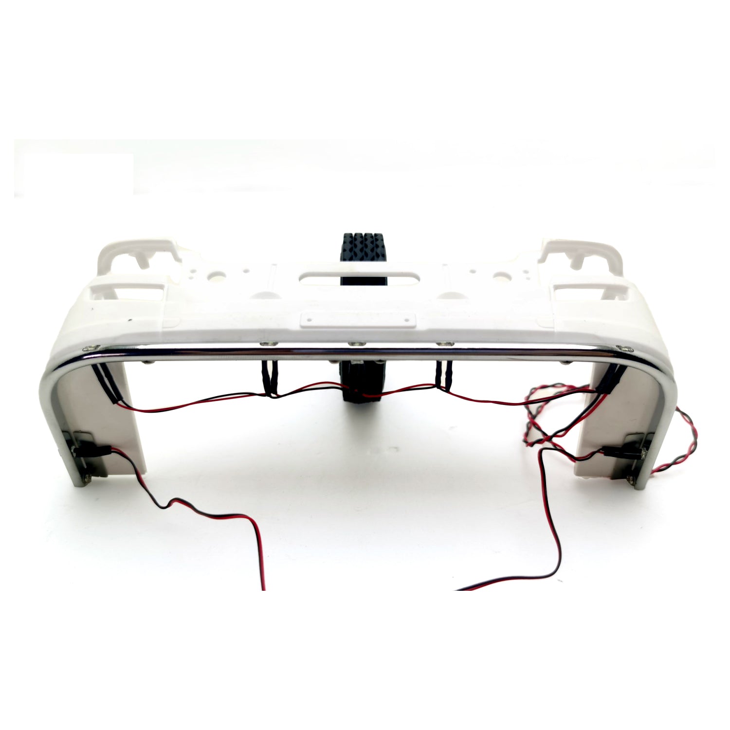 1/14 Tamiya 770S RC Tractor Truck Trailer Model Accessories - Degree Cabin Roof Rotating LED Light & Plastic Window Visor for Hobbyists | Perfect for RC Truck Customization & Nighttime Operation