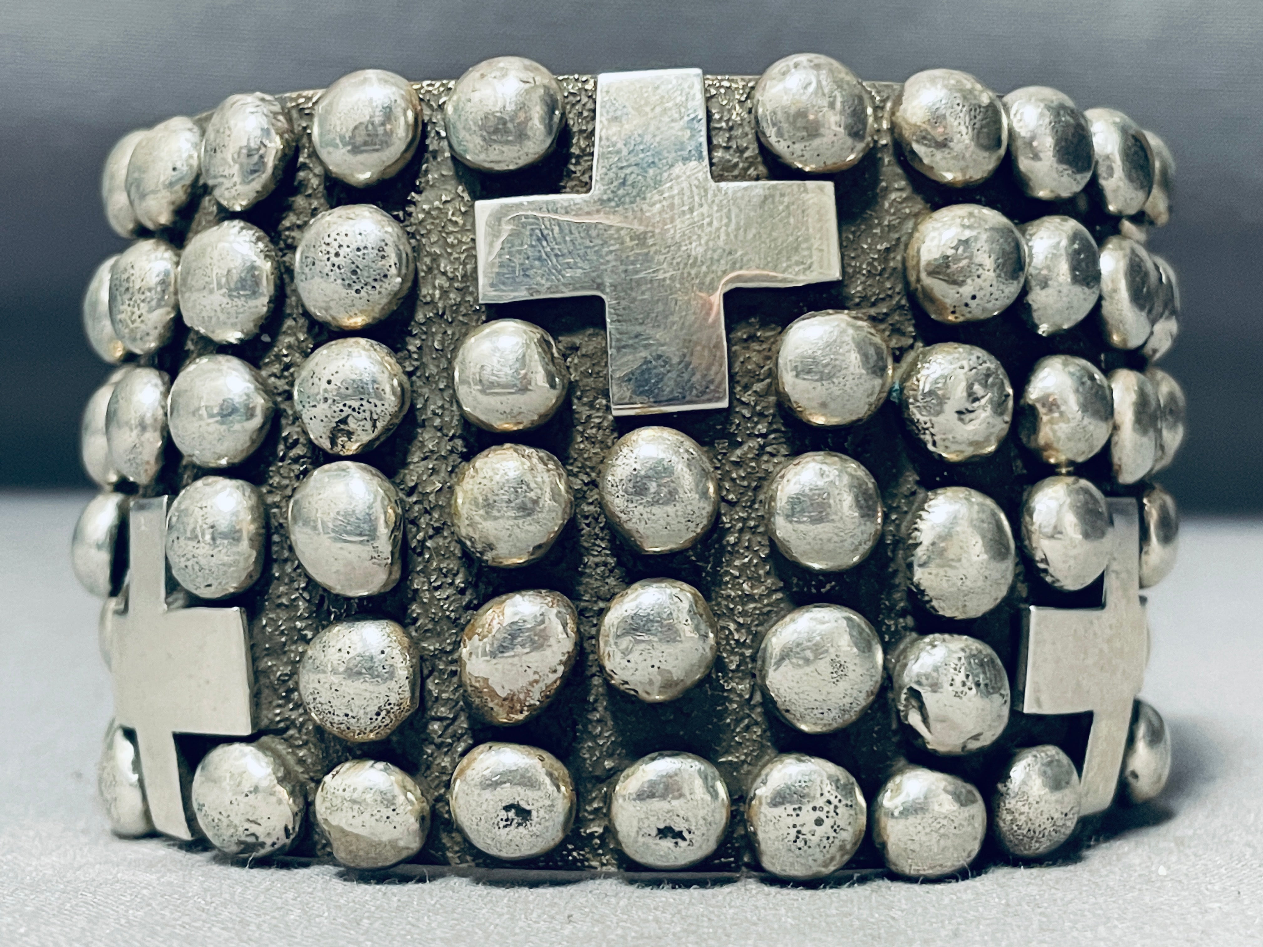 200 Gram Vintage Navajo Sterling Silver Cuff Bracelet - Rare Native American Handcrafted Jewelry for Women, Perfect for Boho Fashion & Special Occasions