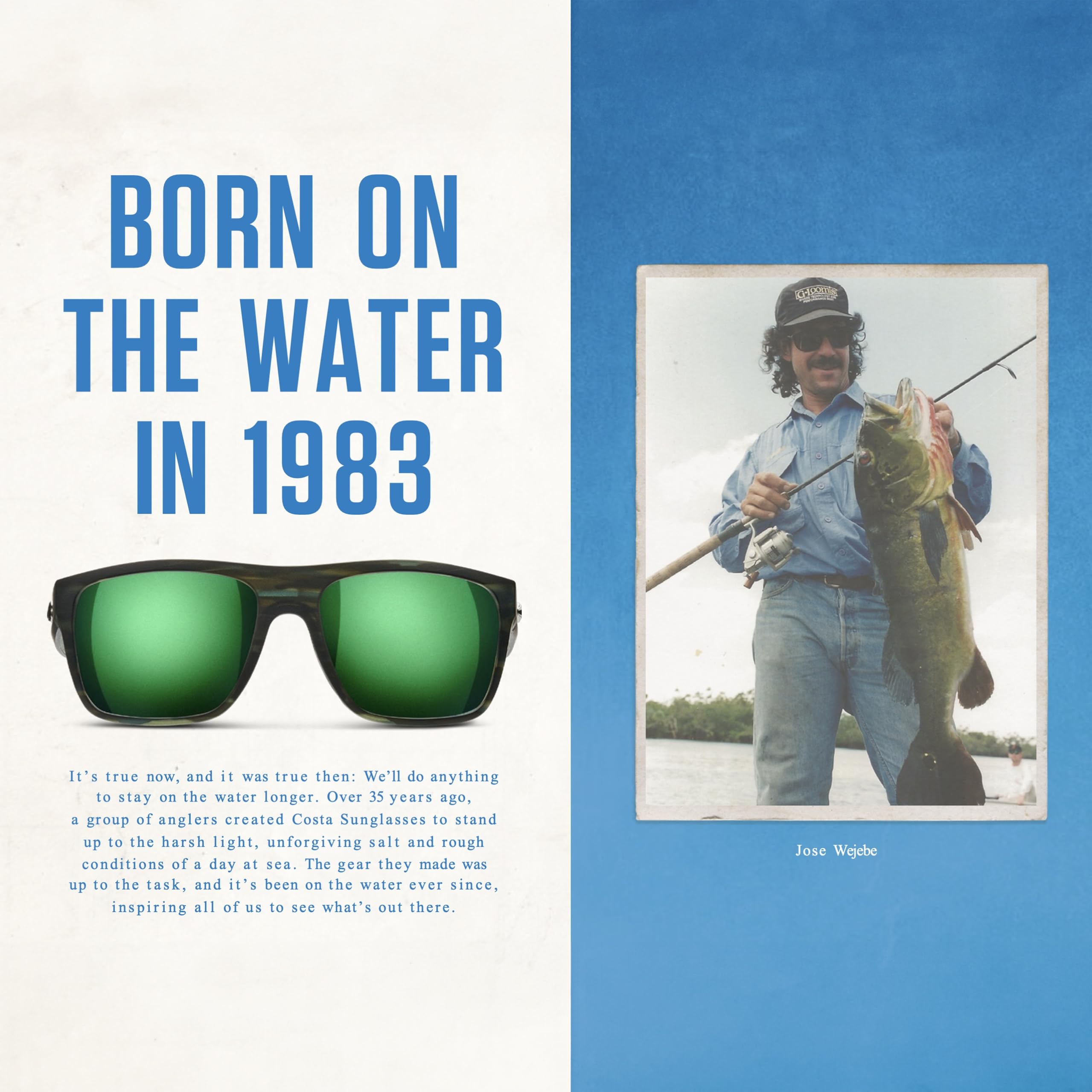 Costa Del Mar Men's Permit Polarized Rectangular Sunglasses - UV Protection Fishing & Driving Shades for Outdoor Activities