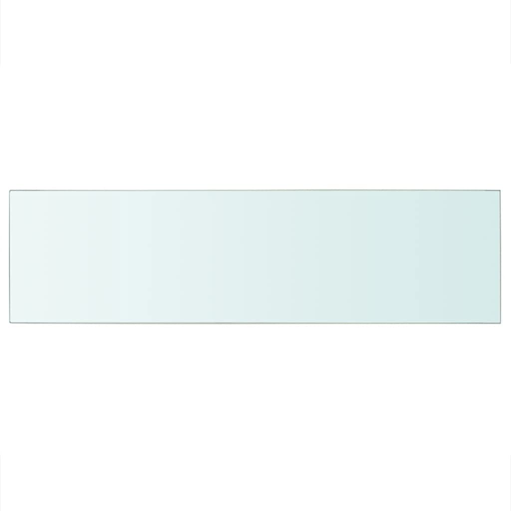 Clear Glass Wall Shelf Set of 2 - 35.4