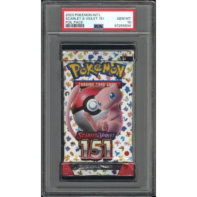 2023 Pokemon International Scarlet & Violet 151 Foil Pack PSA 10 - Rare Collectible Trading Cards for Gaming, Investing & Display - Perfect for Pokemon Fans, Card Collectors and Gift Giving