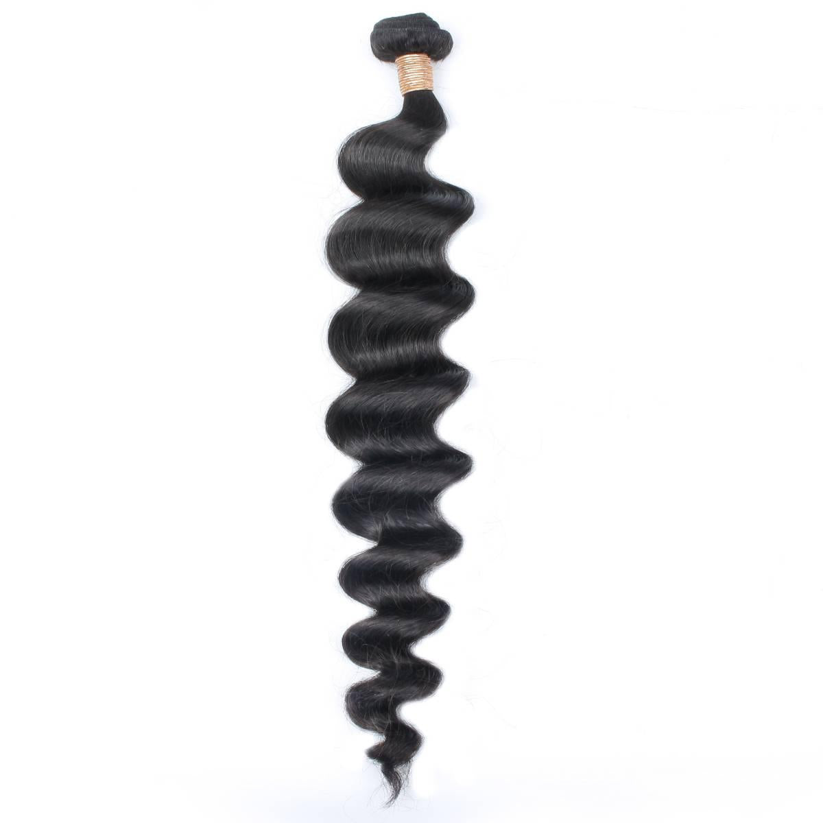 100% Human Hair Bundles - Loose Wave Brazilian Hair Extensions for Styling & Volume | Perfect for Daily Wear, Parties & Special Occasions