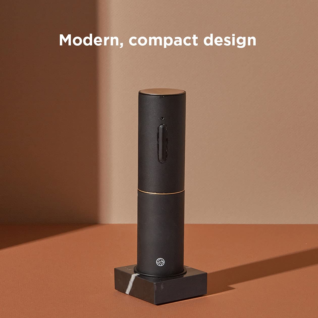 Premium Electric Wine Opener with Foil Cutter & Marble Charging Base - Automatic Corkscrew for Easy Bottle Opening - Perfect for Dinner Parties, Wine Tasting & Home Bars (Black)