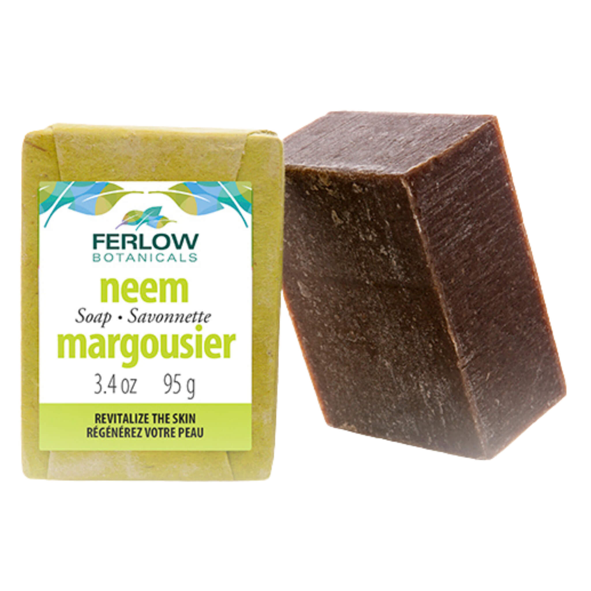 Organic Neem Soap Bar 95g (3.35oz) - Natural Antibacterial & Antifungal Soap for Acne, Eczema & Psoriasis Relief - Gentle Cleansing for Face & Body - Perfect for Daily Skincare Routine