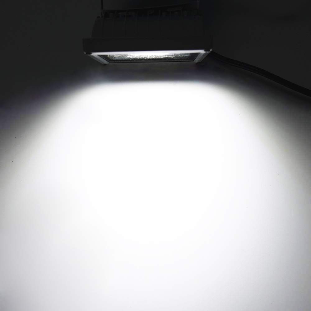 50W 12V LED Flood Lights 2-Pack - Daylight White 5000K, IP66 Waterproof Outdoor Security Lights for Driveway, Garden, Yard, and Bowfishing - Wide Voltage DC 12V-60V