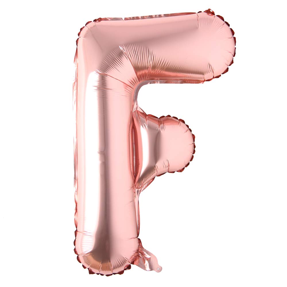 40 Inch Rose Gold Alphabet & Number Foil Mylar Balloons for Wedding, Bachelorette, Birthday, Bridal Shower, Graduation, Anniversary Decorations - Helium Ready - Perfect for Party Backdrops & Photo Booth Props