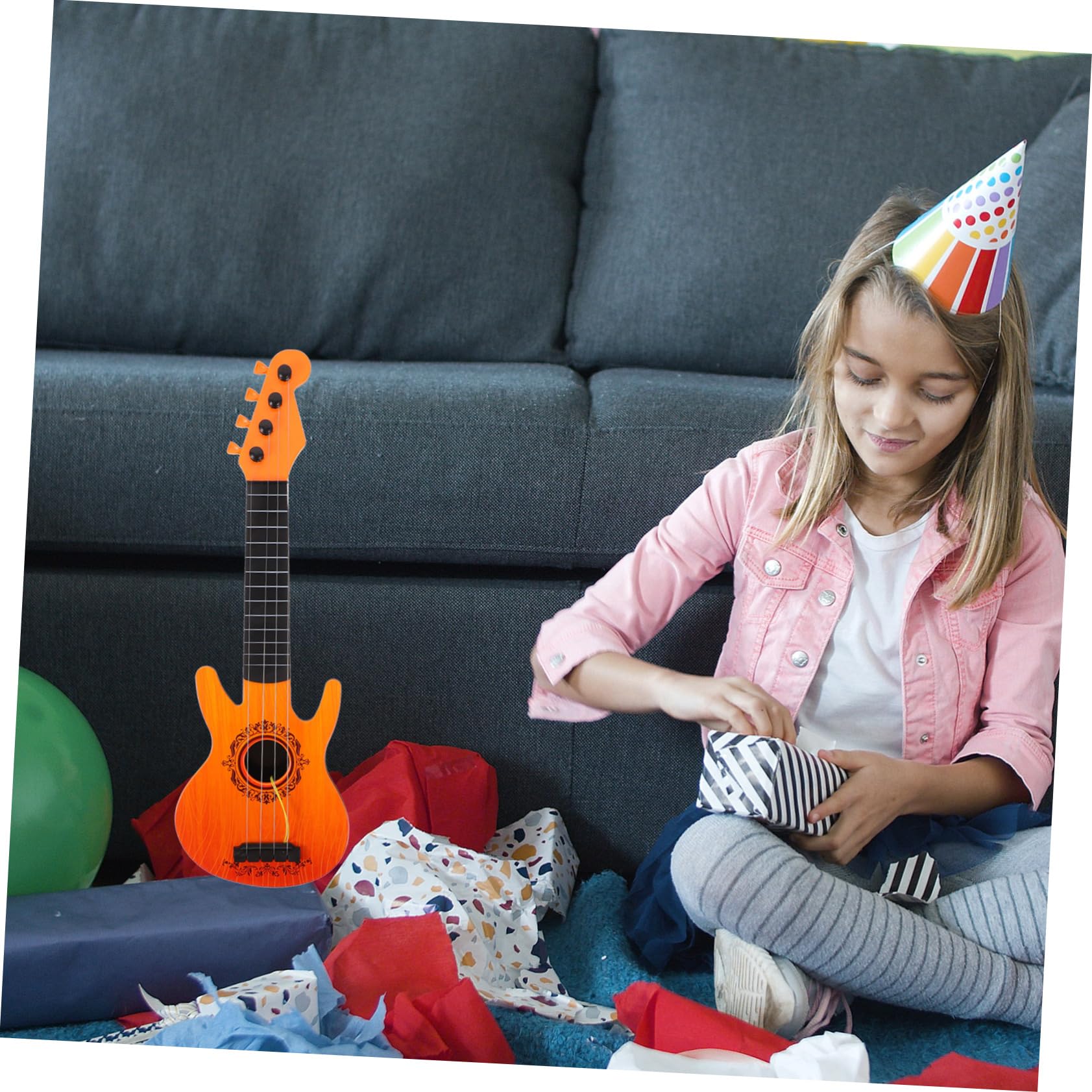 iFundom 4-Piece Mini Guitar Model Set - Musical Puzzle Toys for Adults & Kids, Electric Plastic Guitar Gift for Birthday, Christmas & Music Lovers | Perfect for Home Decor, Music Education & Collectors
