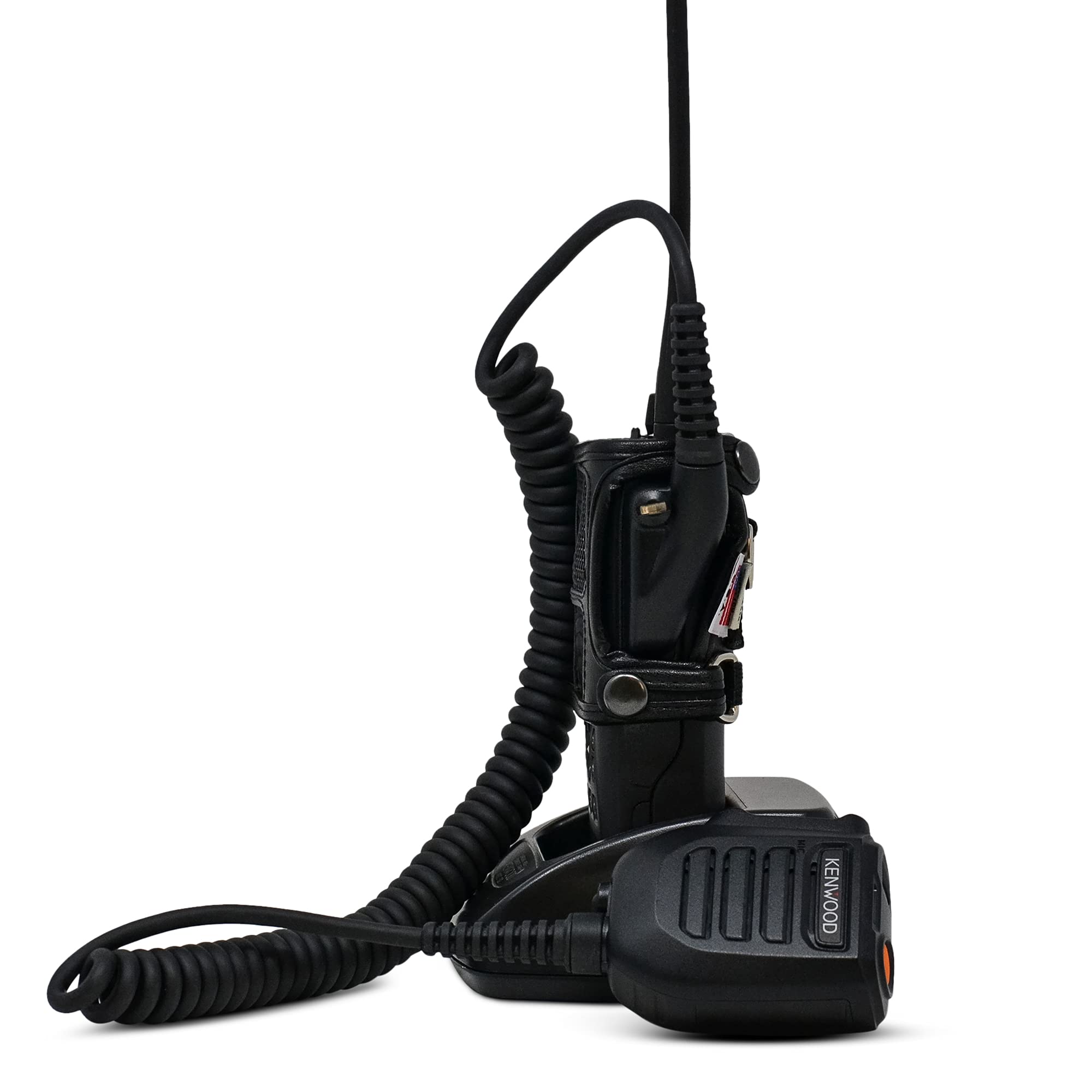 Kenwood 5200 5300 5400 NEXEDGE Radio Leather Belt Holster with D Rings - Heavy Duty Police & Fire Two Way Radio Carry Case - Perfect for Law Enforcement, Security Guards, and Emergency Responders