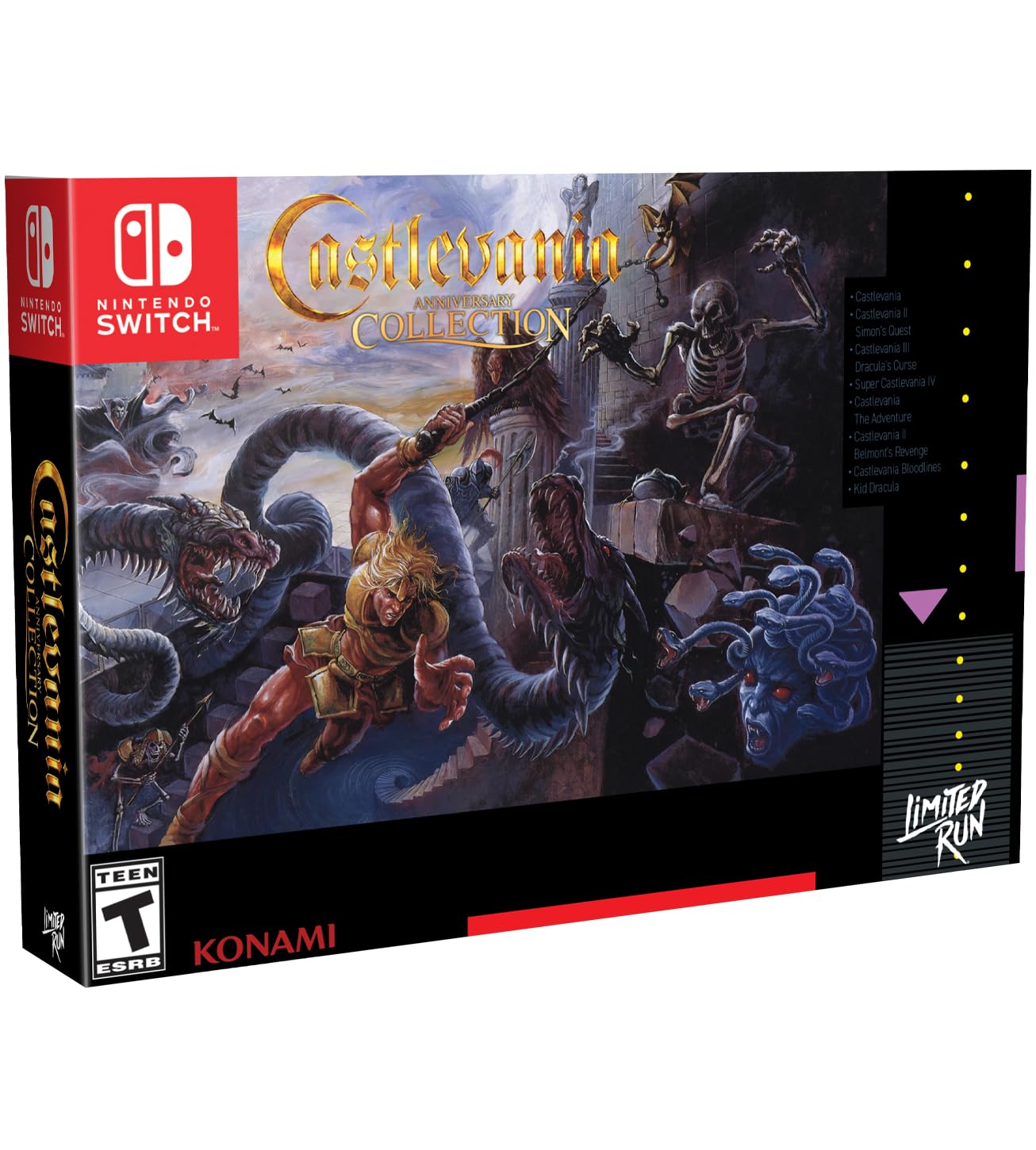 Castlevania Anniversary Collection - Limited Edition SDCC 2022 Exclusive (SNES Box Style) for Nintendo Switch - Perfect for Retro Gaming Fans & Collectors